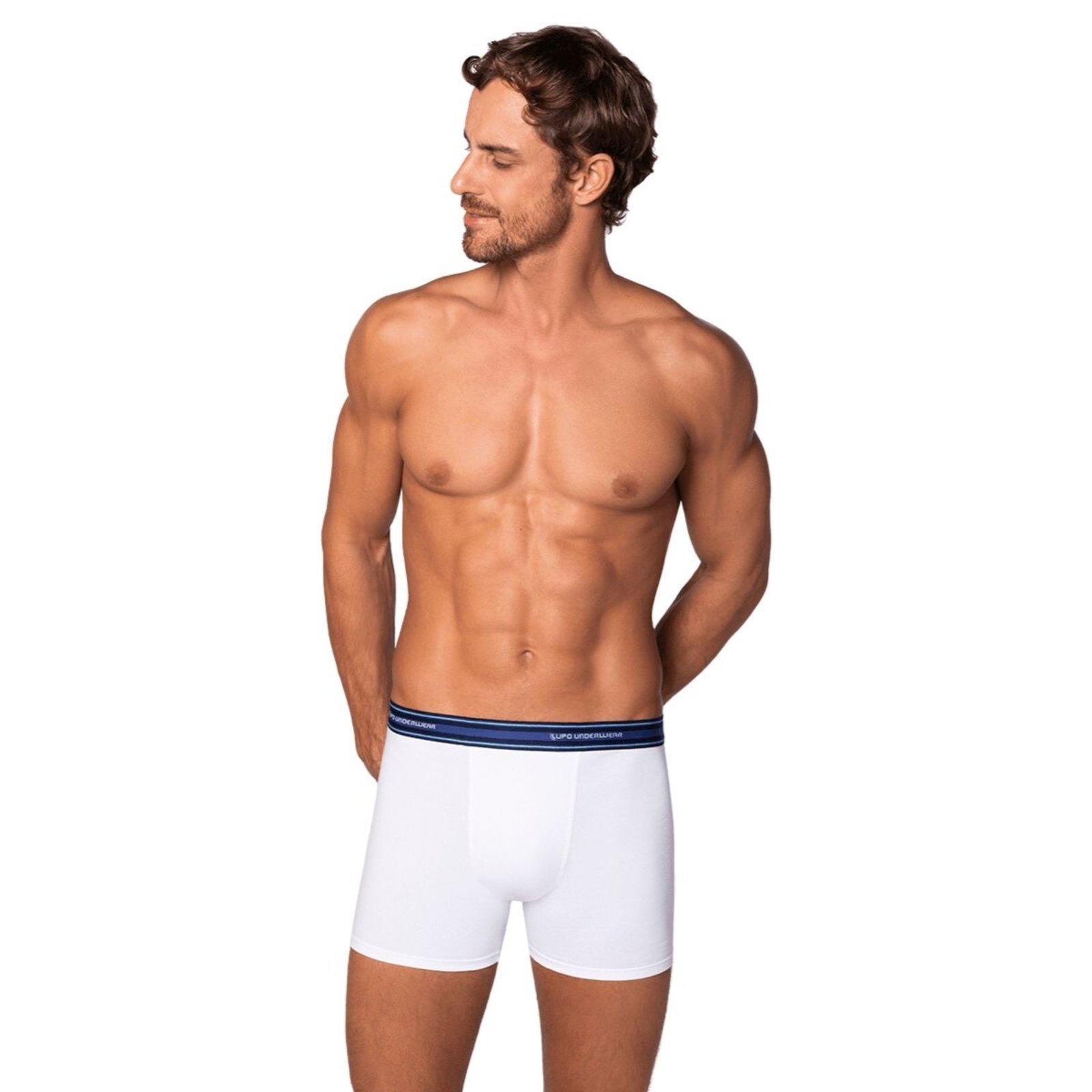 Cueca Boxer Masculina de Algodão Lupo