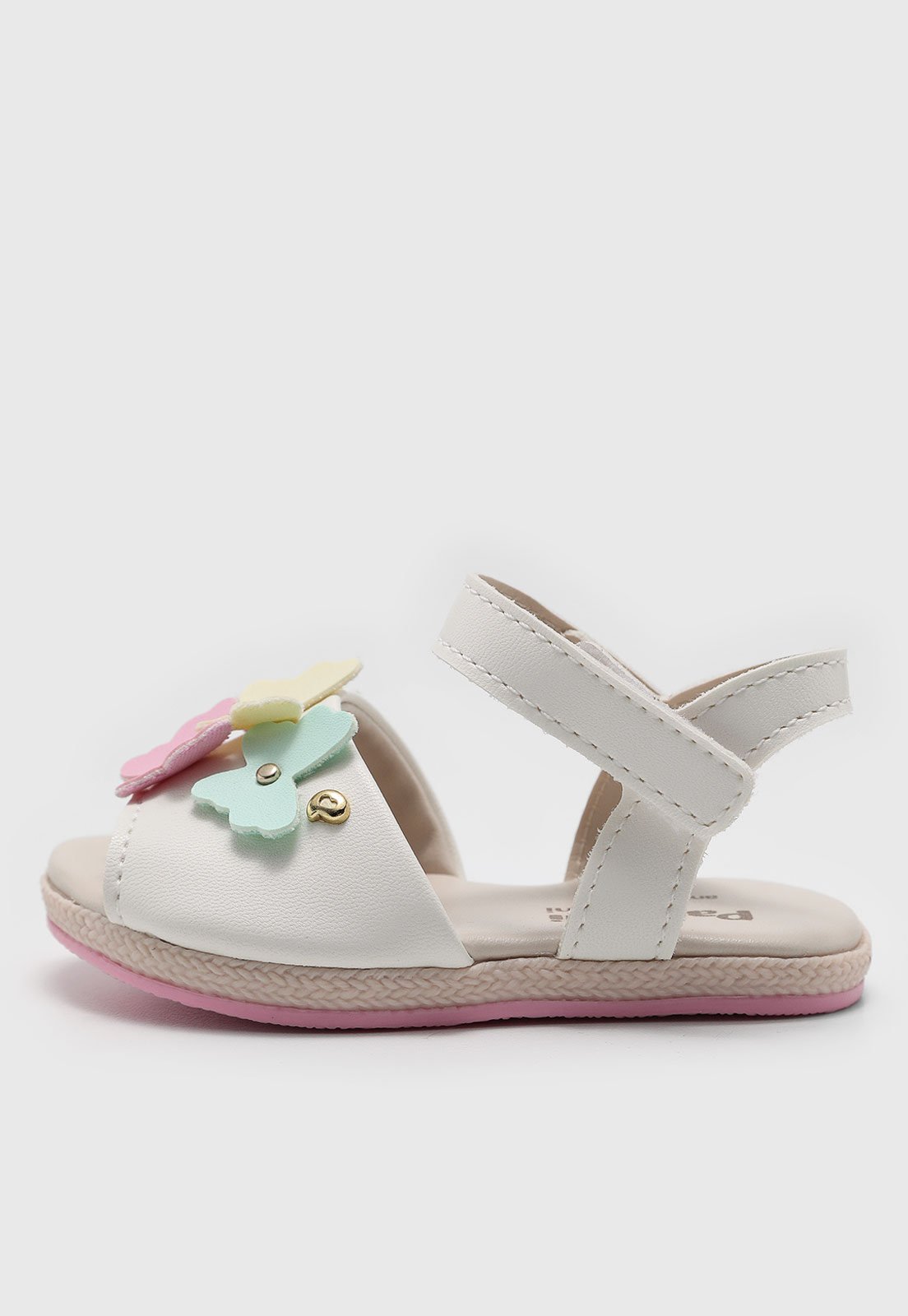 Vista 3 Infantil - Sandália Pampili Espadrille Lala Branca branco Pampili branco