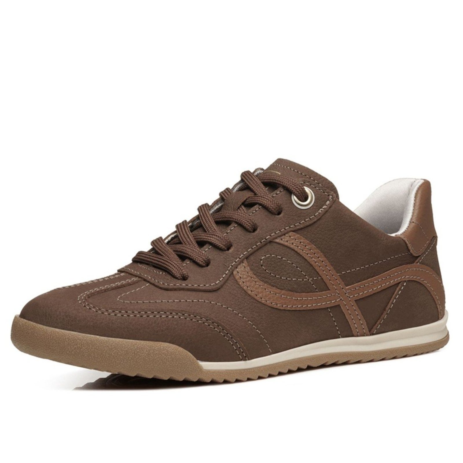 Tênis Feminino Casual Estilo em Couro Metalizado Leve Pegada