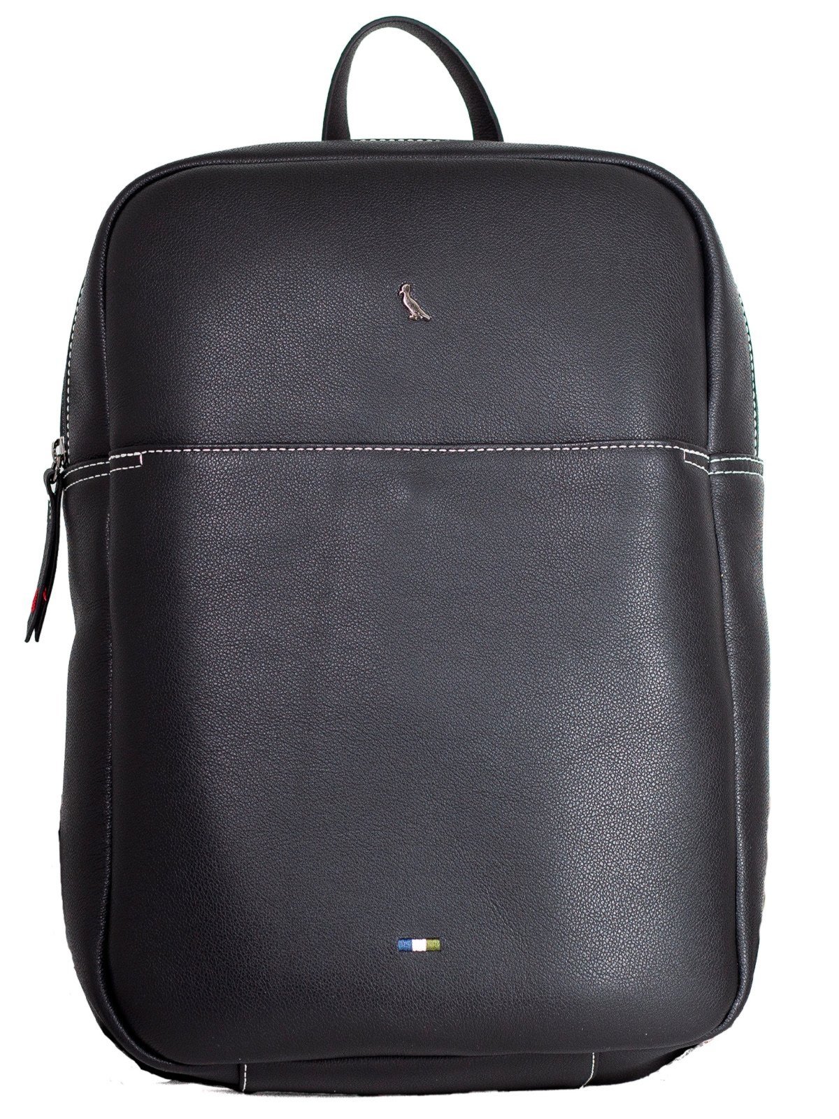 Mochila Reserva Go Oslo Couro Executiva Resistente Qualidade Preto All Black Parma