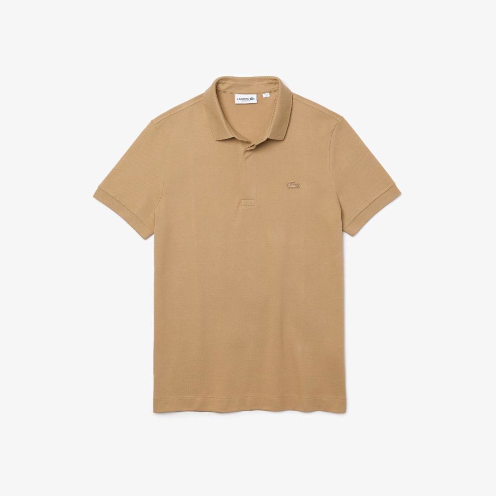 Camisa Polo Lacoste Paris Regular Fit Masculina em piquet de Algodão Stretch