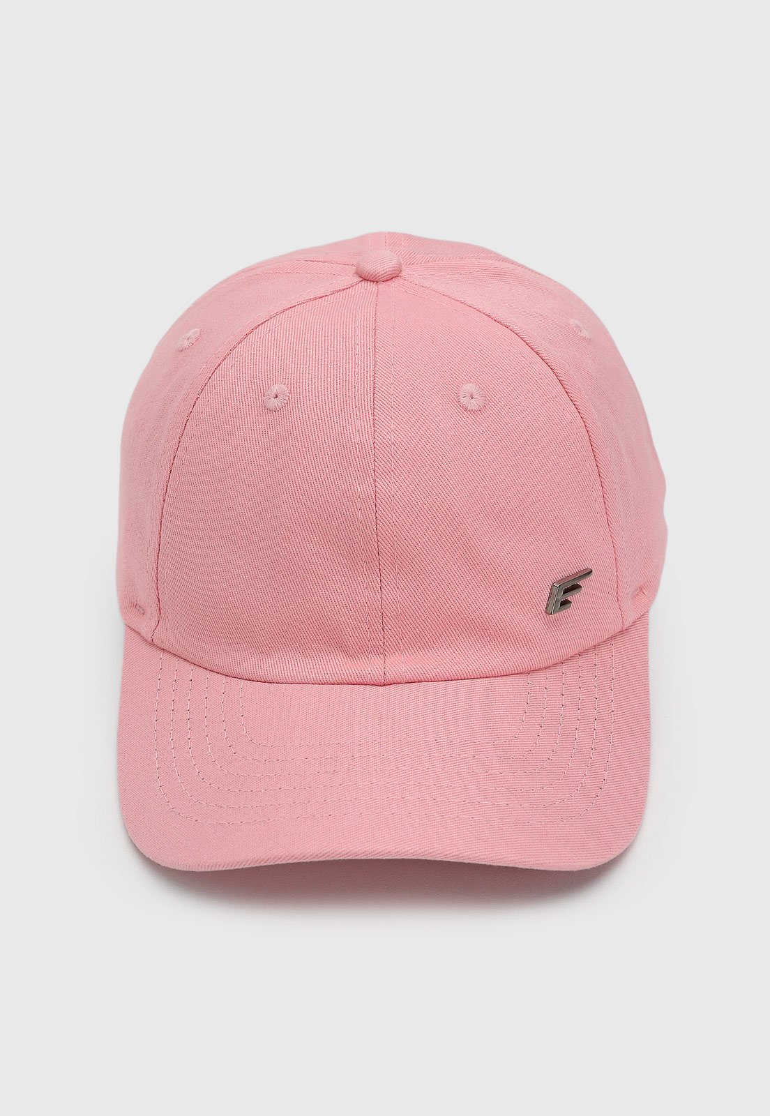 Boné Masculino Ellus Logo Metálico Rosa