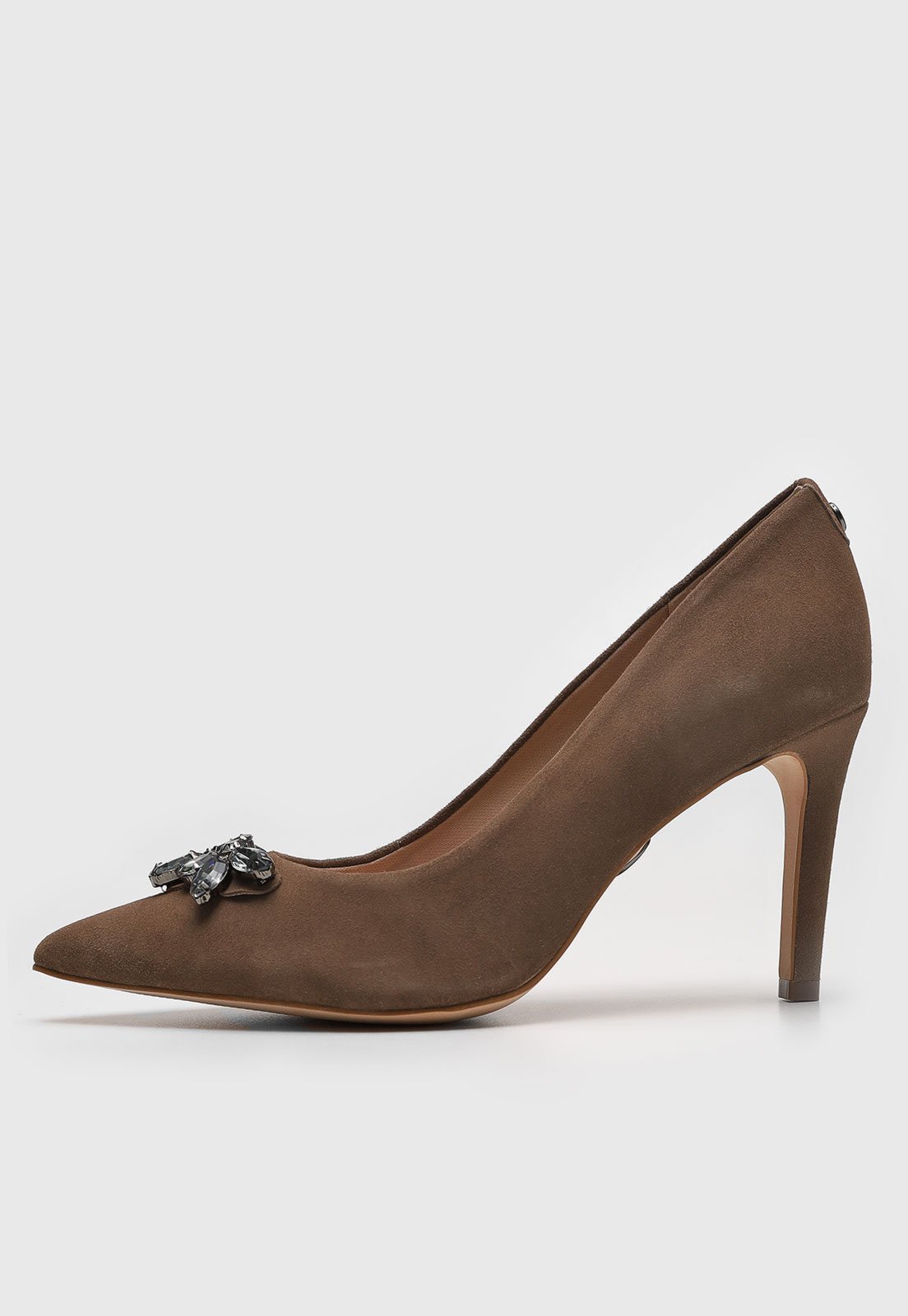 Scarpin Feminino Jorge Bischoff Pedrarias Marrom