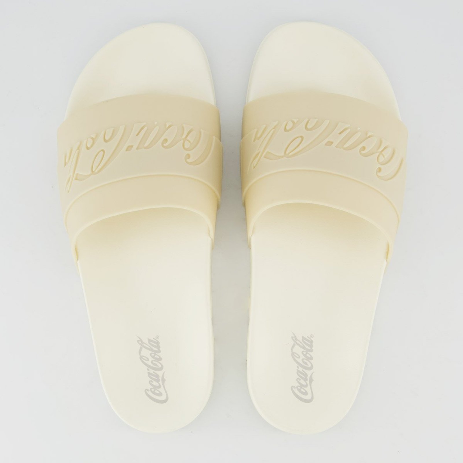 Chinelo Coca Cola Injetado Slide Elevate Off White