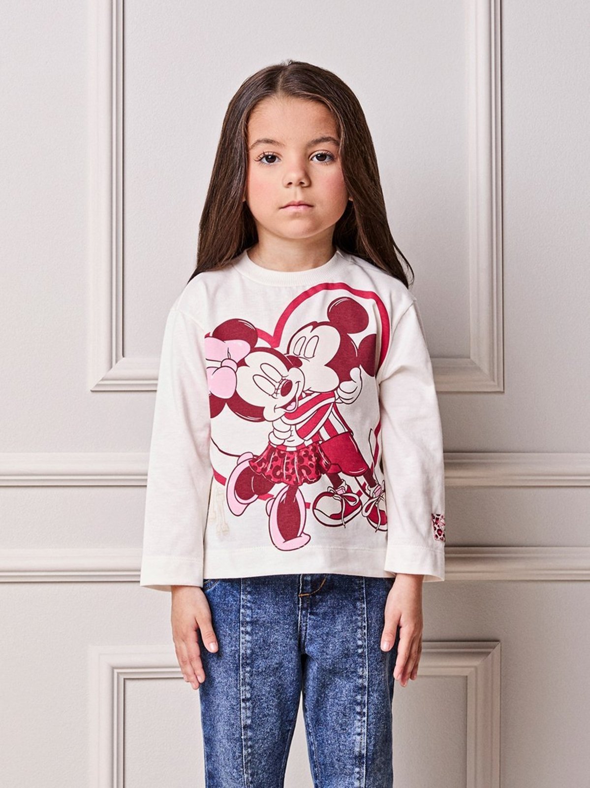 Infantil - Blusa Menina Animê do Casal Mouse Cherry
