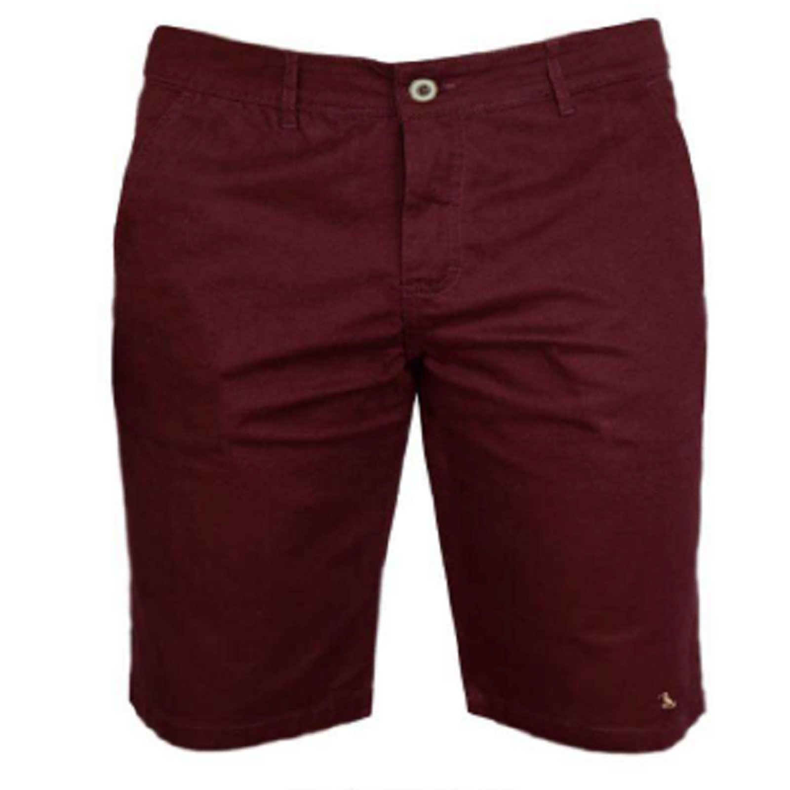 Bermuda De Cós Brim Sarja Com Elastano Original Amil Exclusivo Bordô
