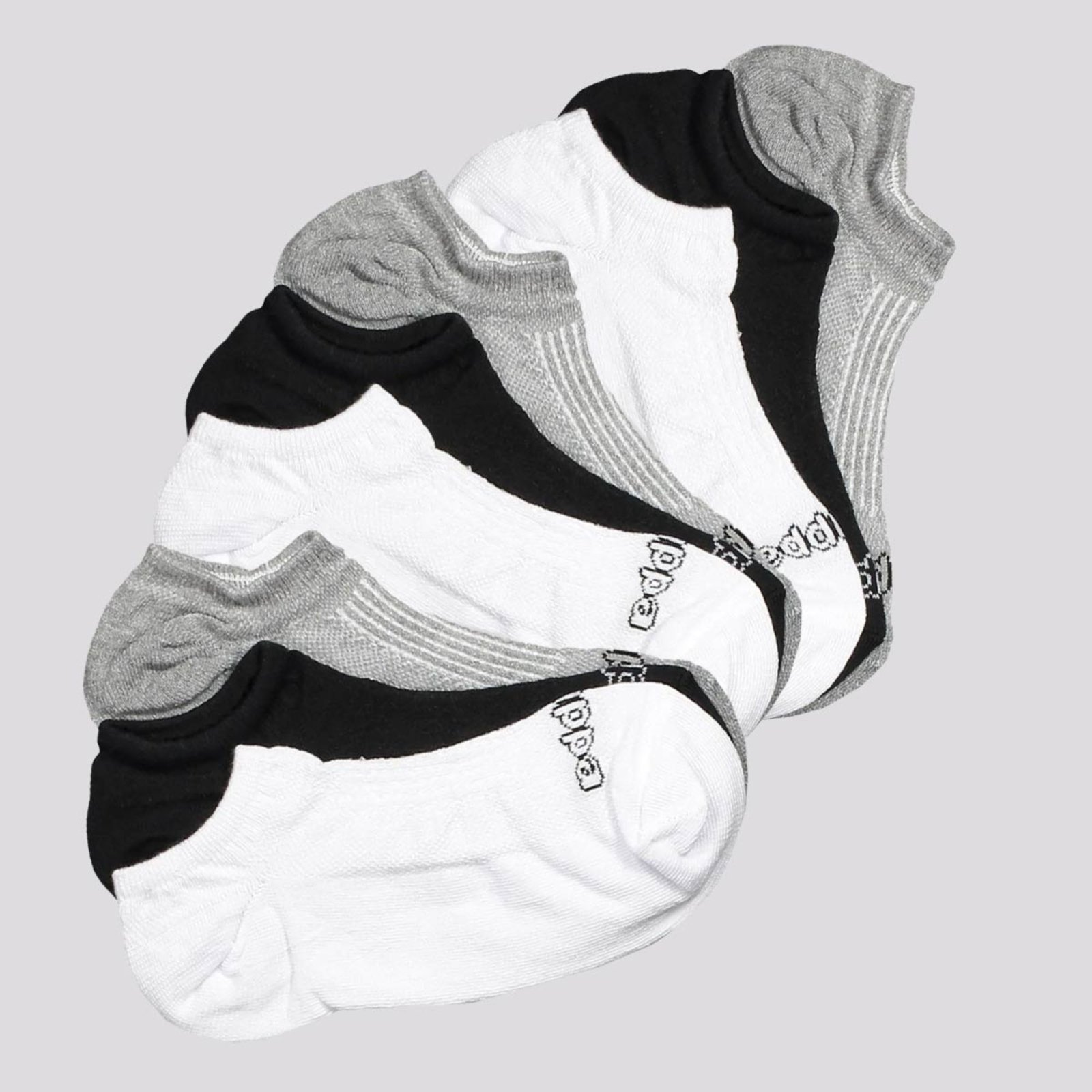 Kit Meia Kappa 9 Pares Super Invisível Branca Cinza e Preta