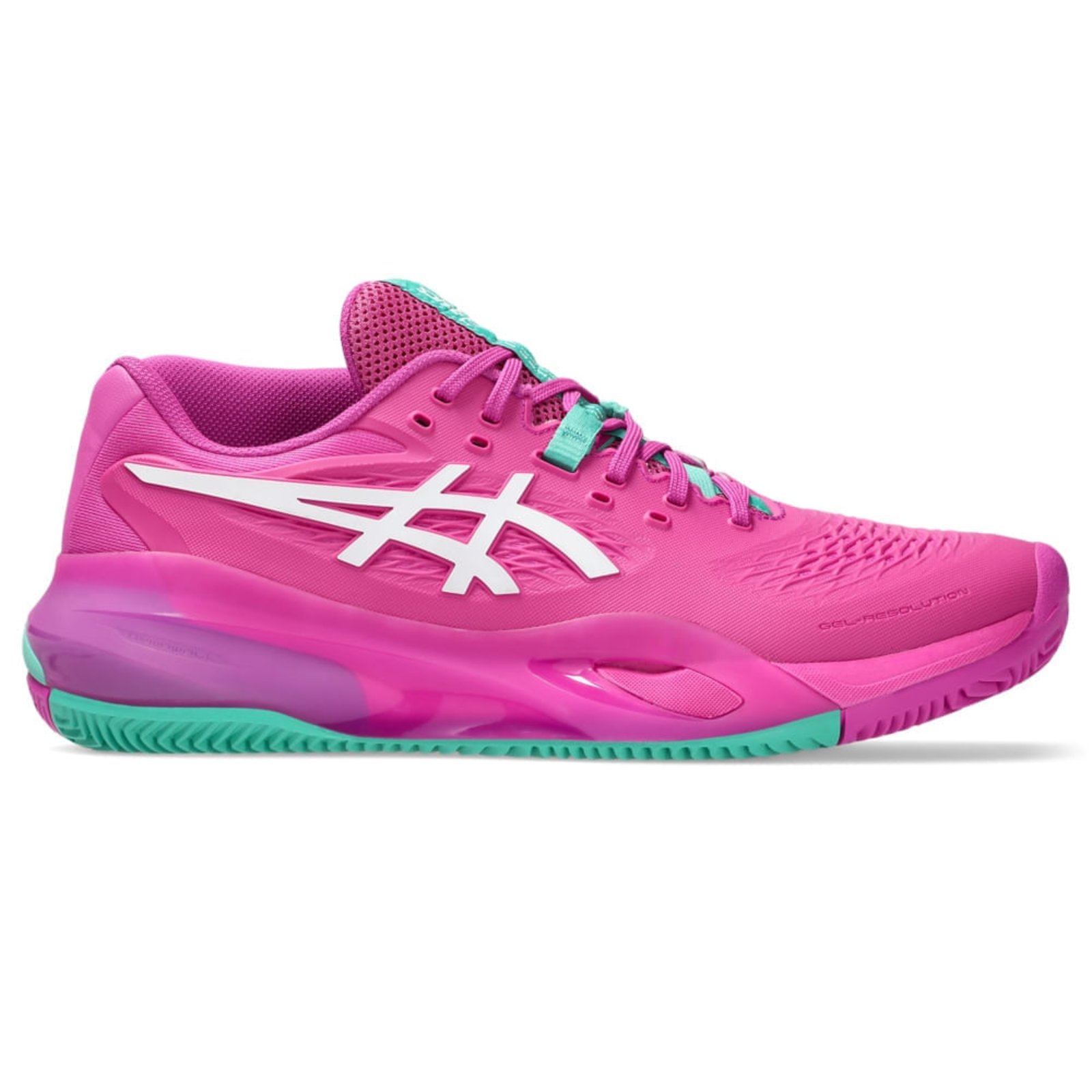 Tênis ASICS Gel-Resolution X Saibro - Masculino - Rosa/Branco