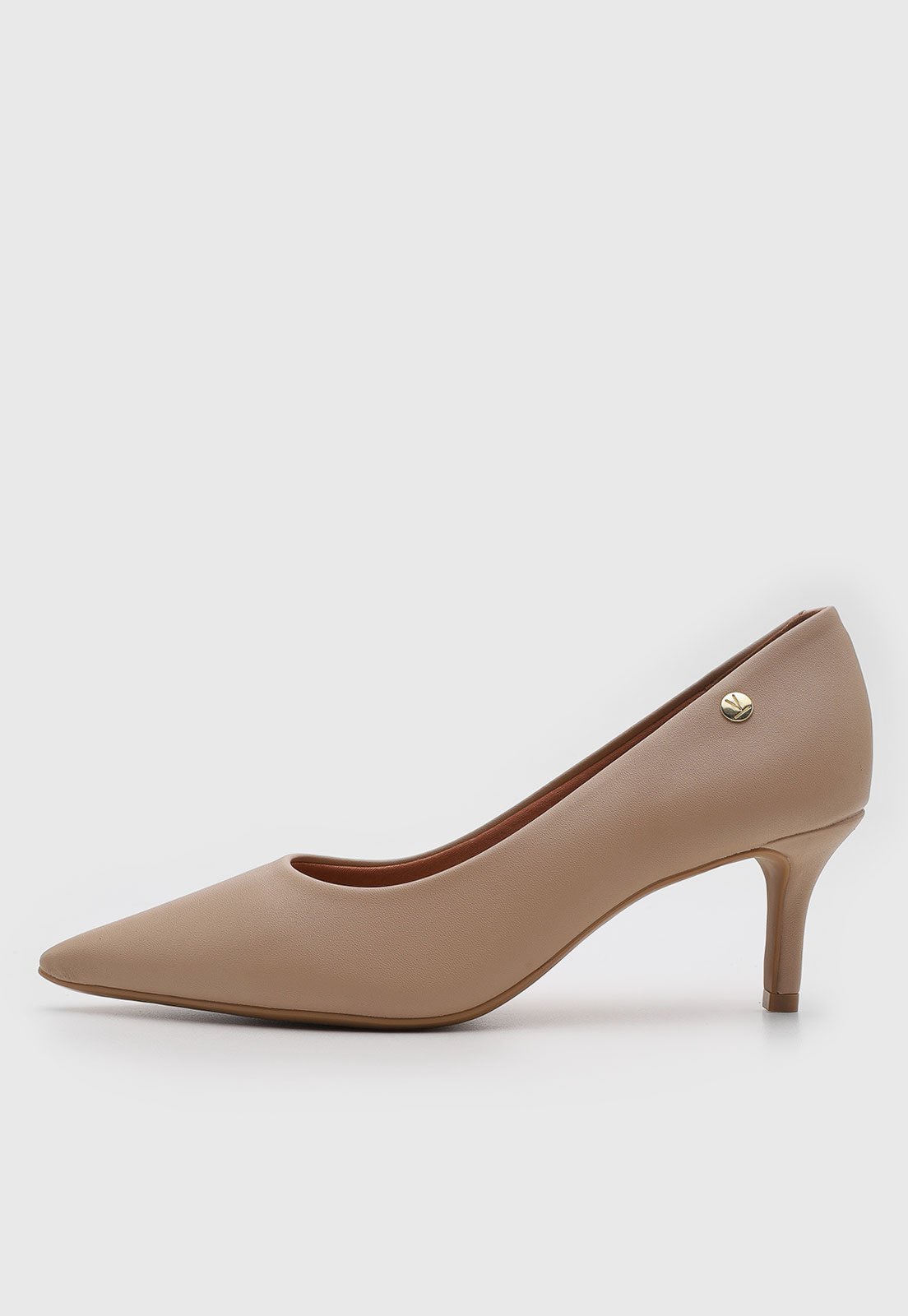 Scarpin Feminino Vizzano Salto Médio Fino Nude