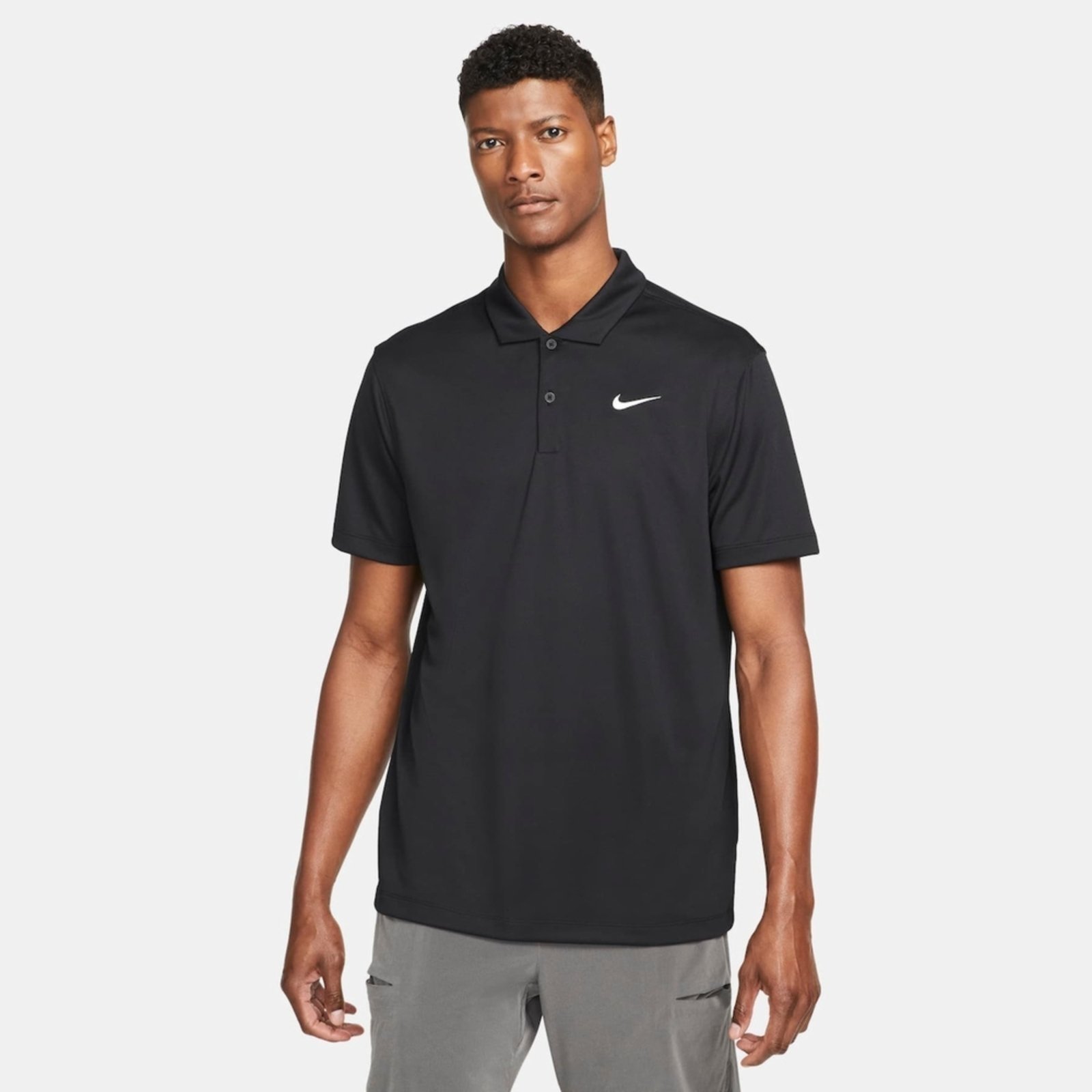 Vista 2 Camisa Polo NikeCourt Dri-FIT preto Nike preto