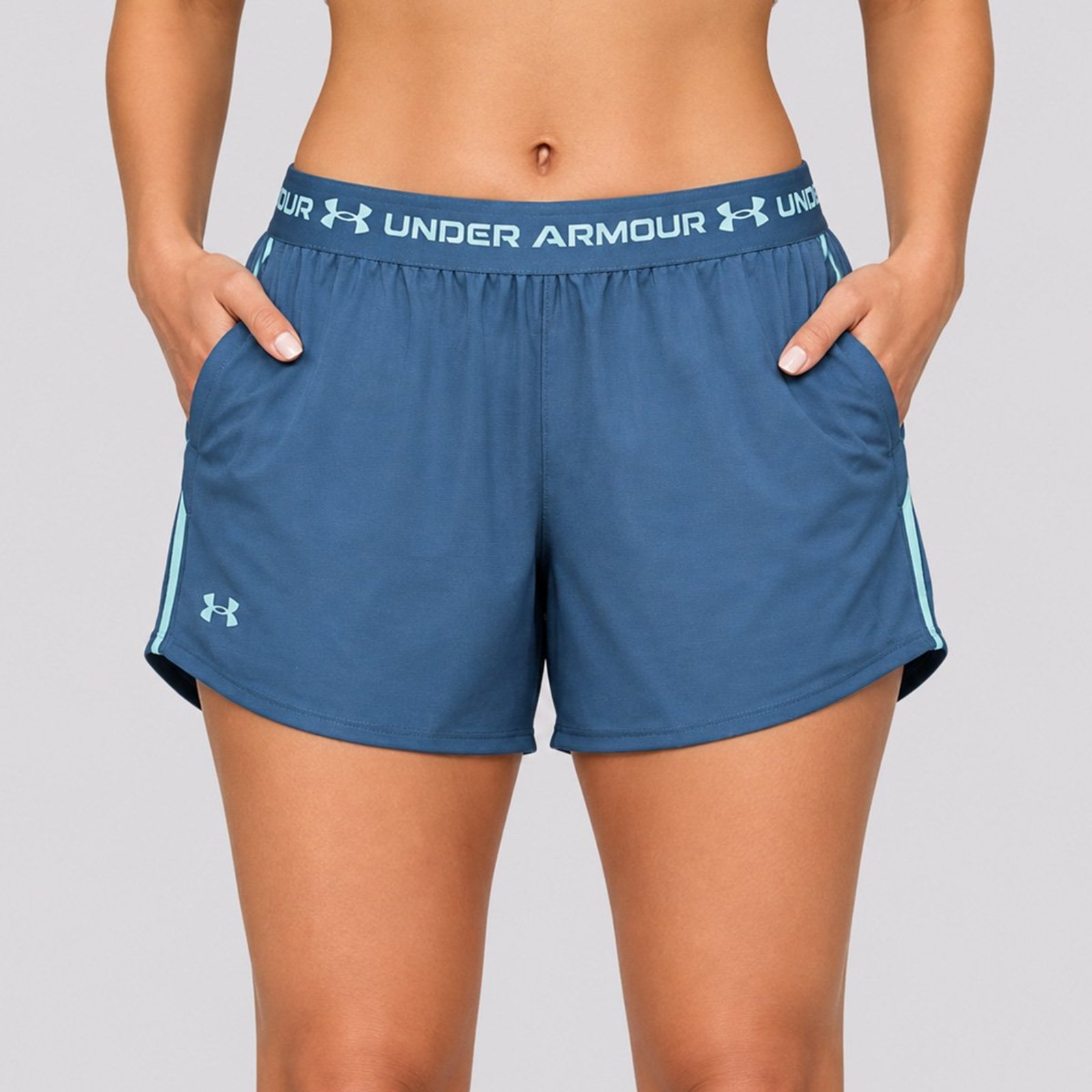Shorts Under Armour Tech Play Up Feminino Marinho