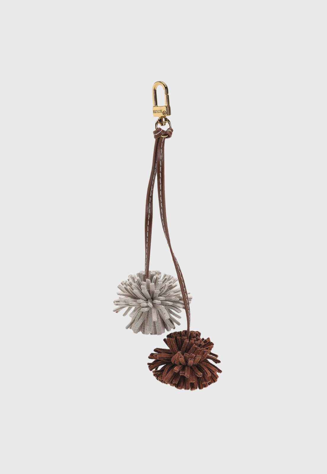 Chaveiro Feminino Santa Lolla Pompons Marrom
