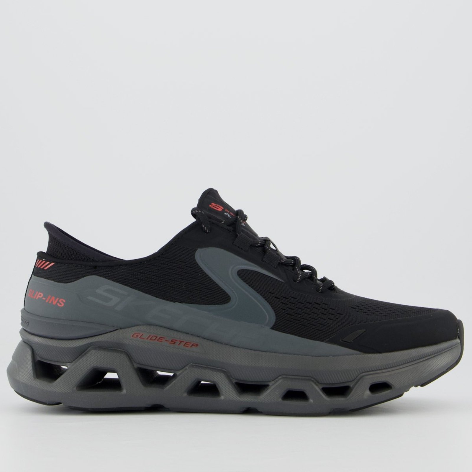 Tênis Skechers Altus Glide-Step Preto e Cinza