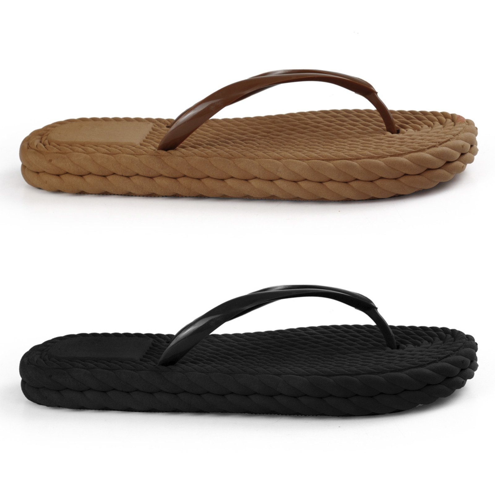 Kit 2 Chinelo Feminino Anatômica Rasteirinha Nuvem Ortopédico Marrom