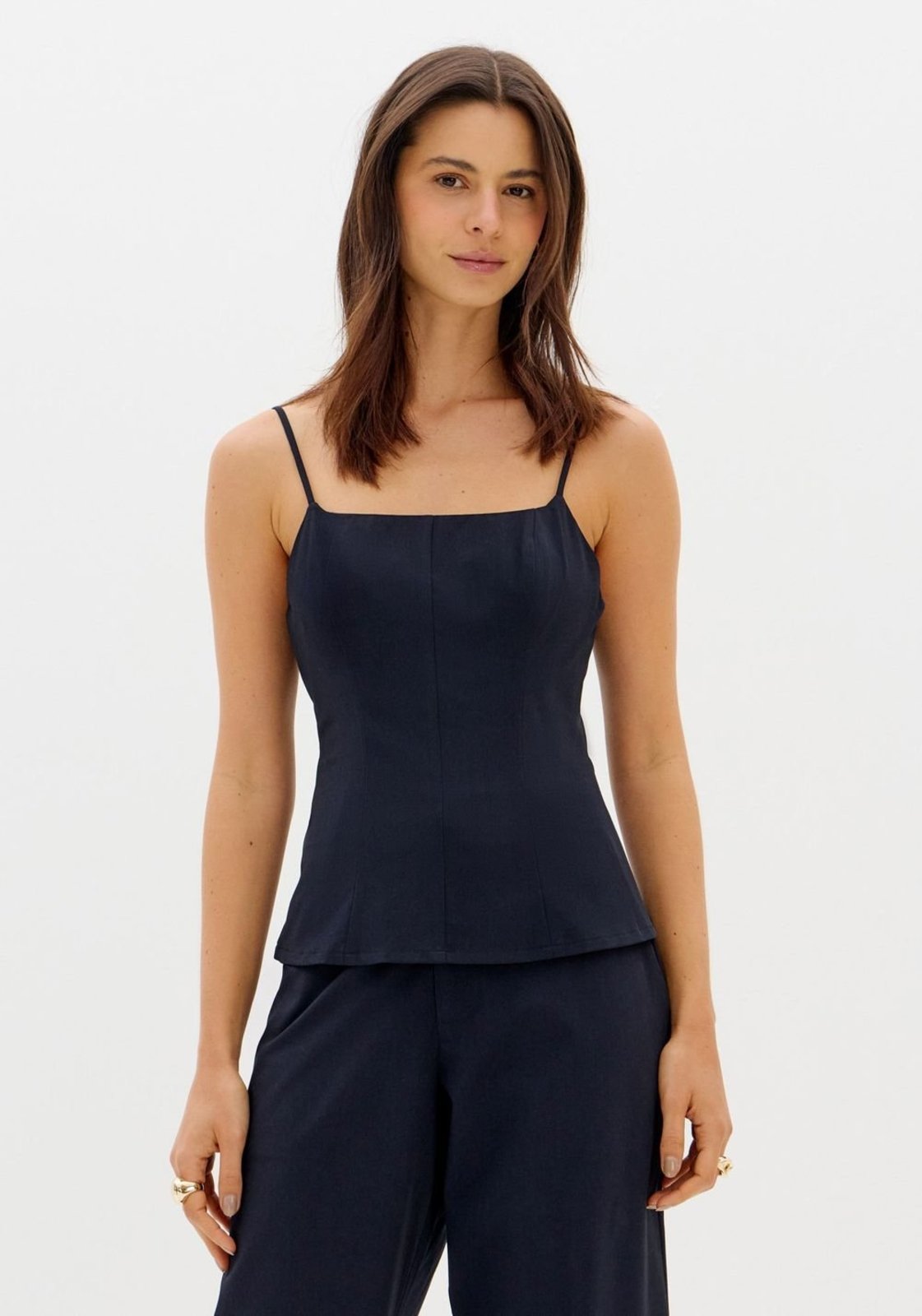 Blusa Corset Alfaiataria Ajustada De Alças My Favorite Things