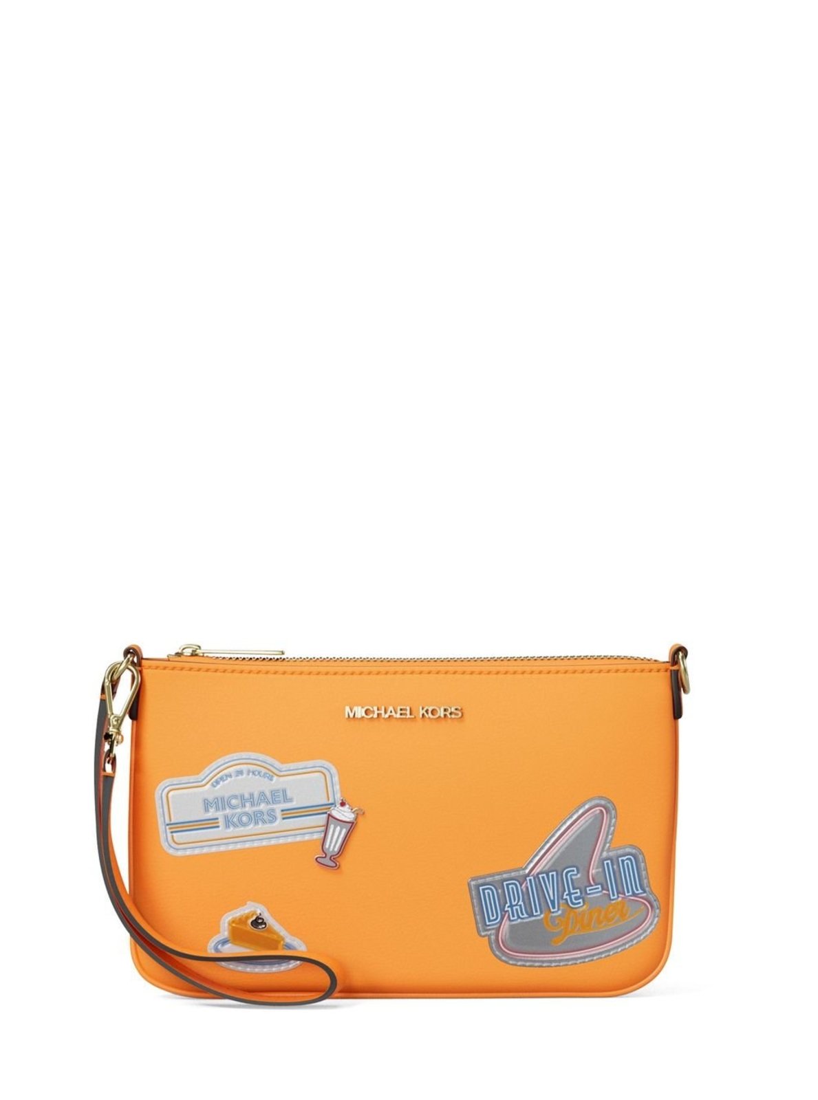 Vista 3 Bolsa Carteira Pequena 35T5gtvw5i890 Michael Kors laranja