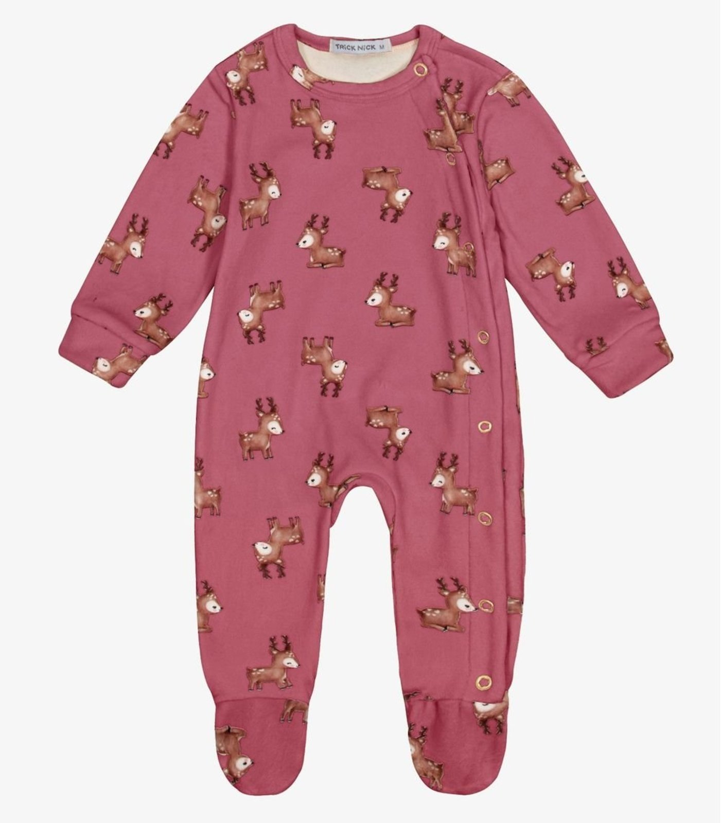 Infantil - Macacão Menina Em Fleece Estampado Trick Nick Vermelho