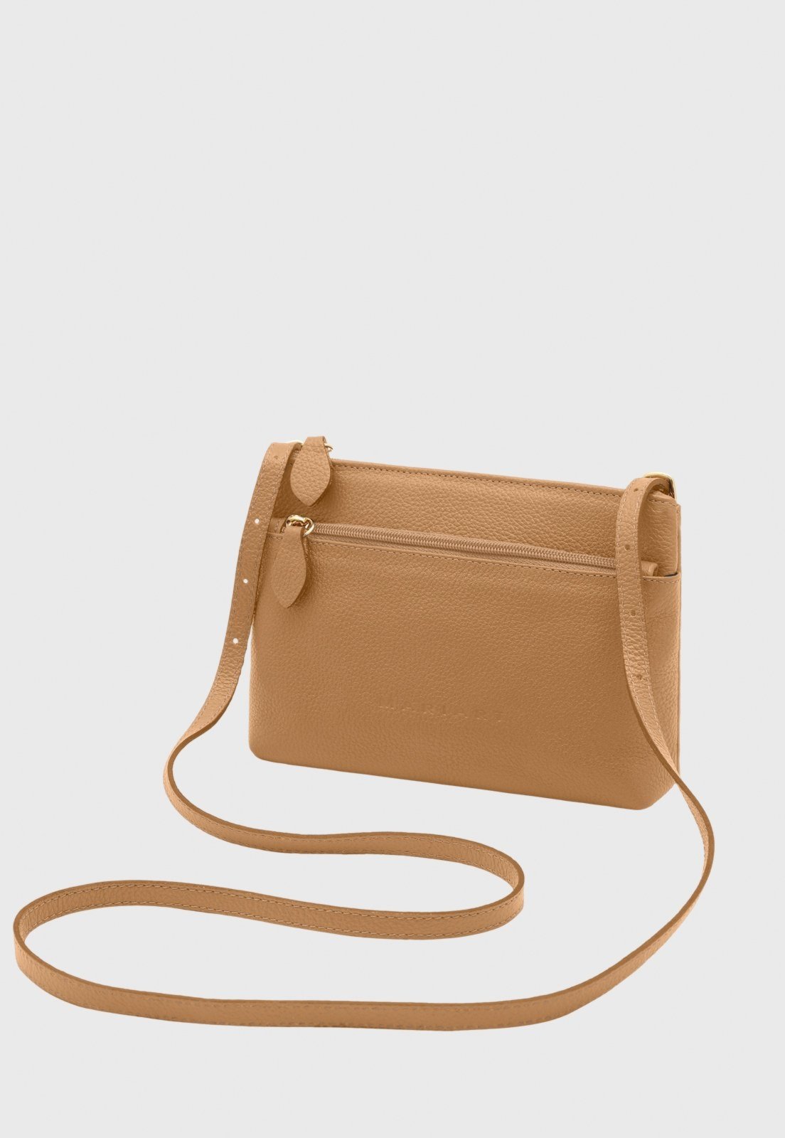 Bolsa Transversal de Couro Mariart Ágata Macadâmia
