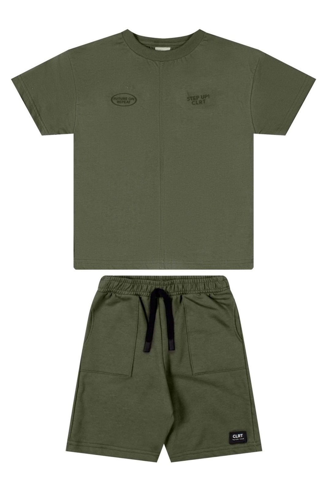 Infantil - Conjunto Menino Recorte Frontal Colorittá Verde