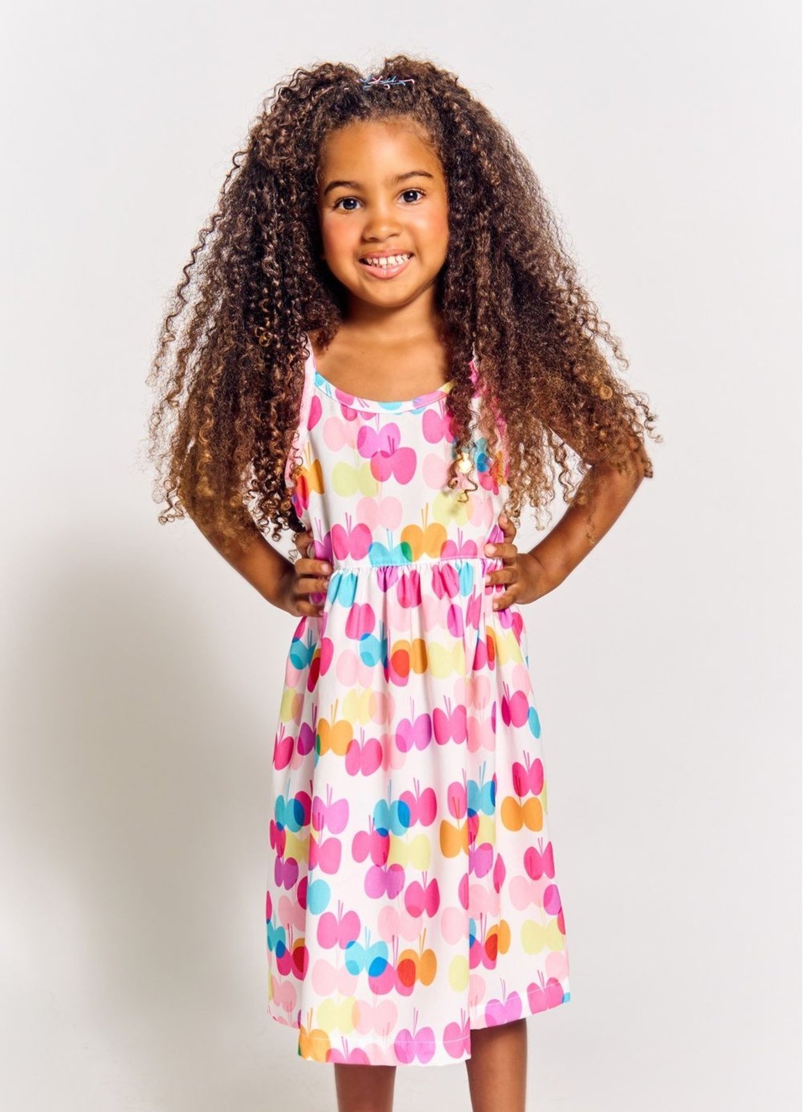 Infantil – ALPHABETO Vestido Menina Basiquinho – Tam. 2 a 12 anos – Rosa