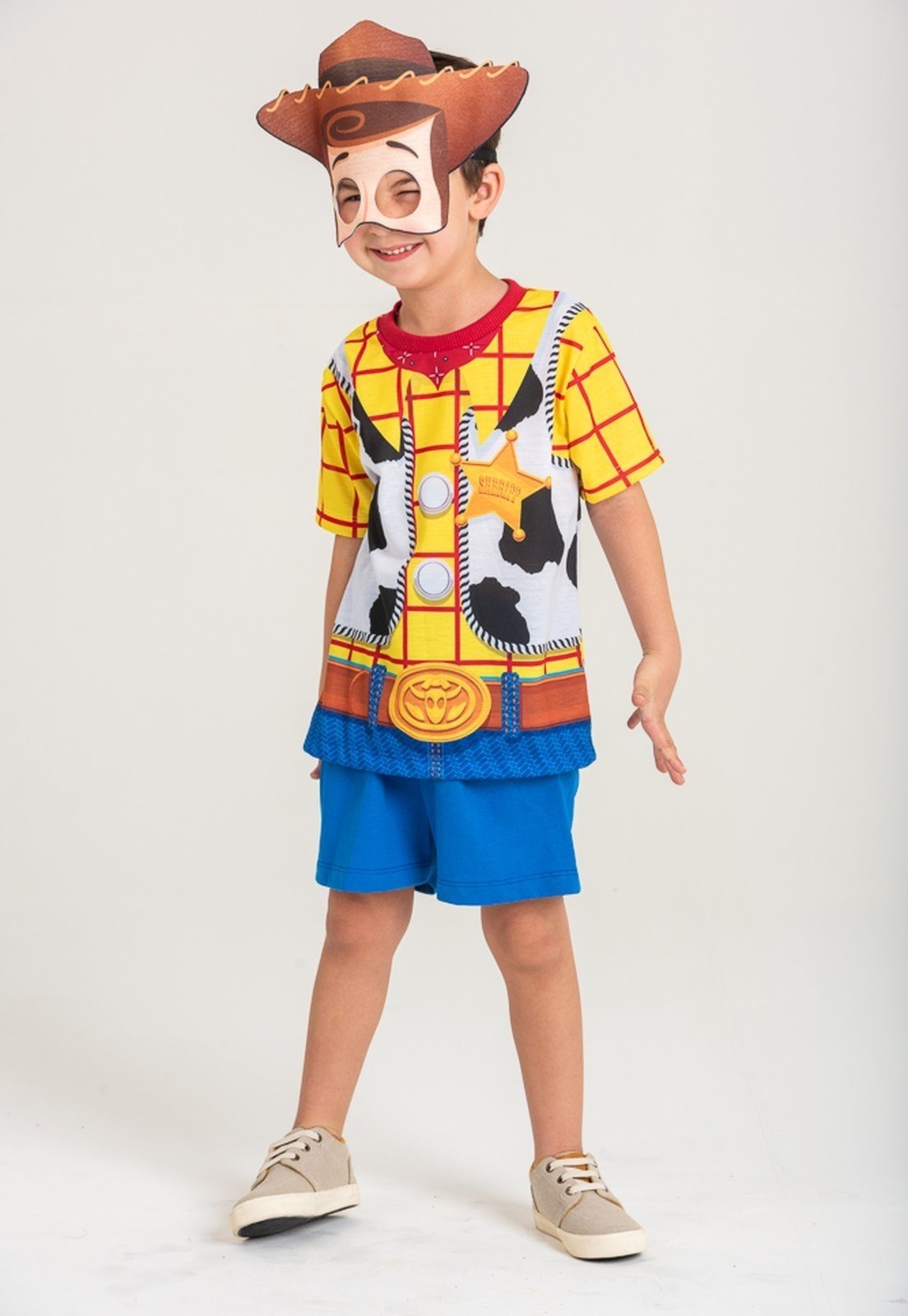 Infantil - Conjunto Woody Toy Story + Máscara