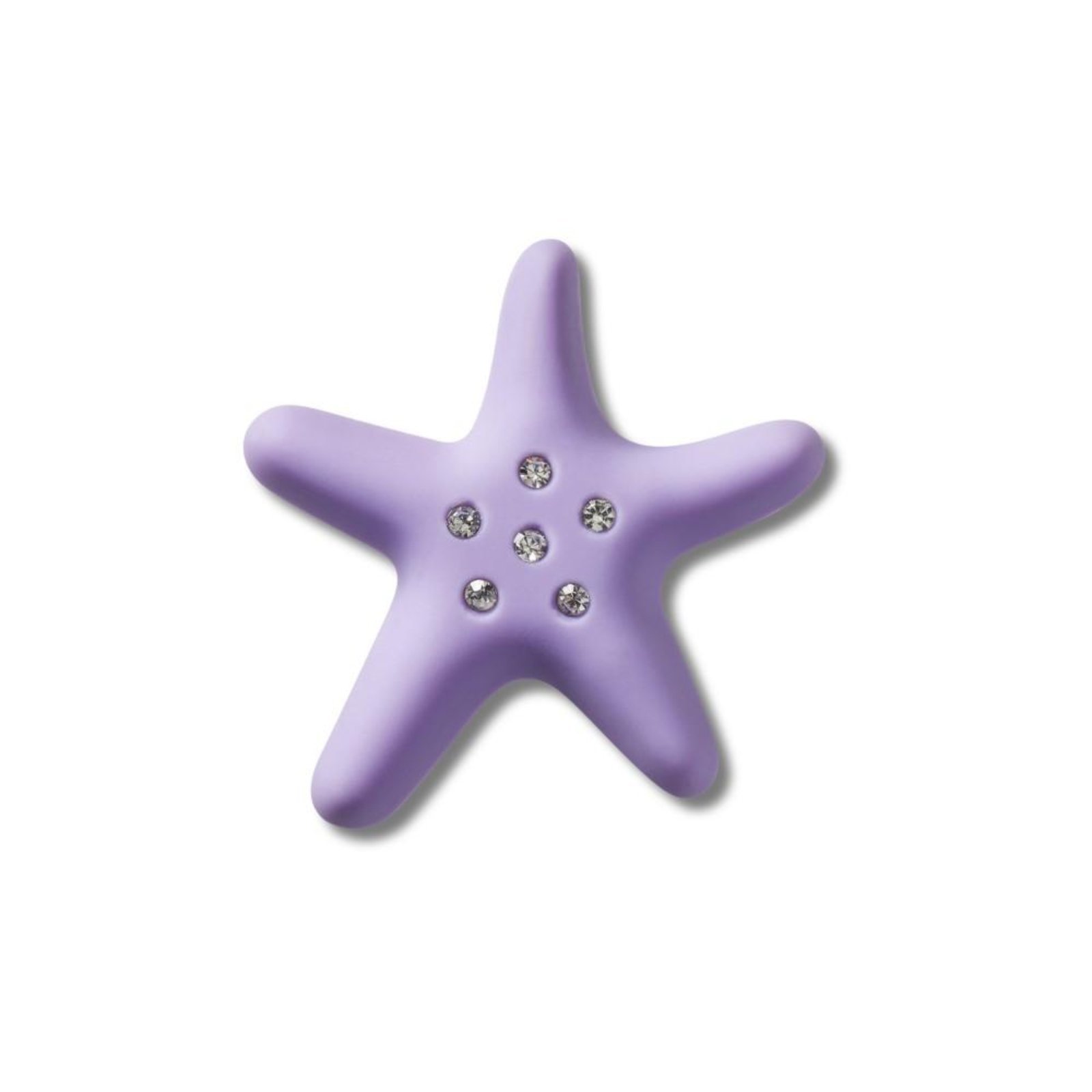 Vista 2 Infantil - Jibbitz™ Estrela do Mar Roxa Com Gemas Crocs branco