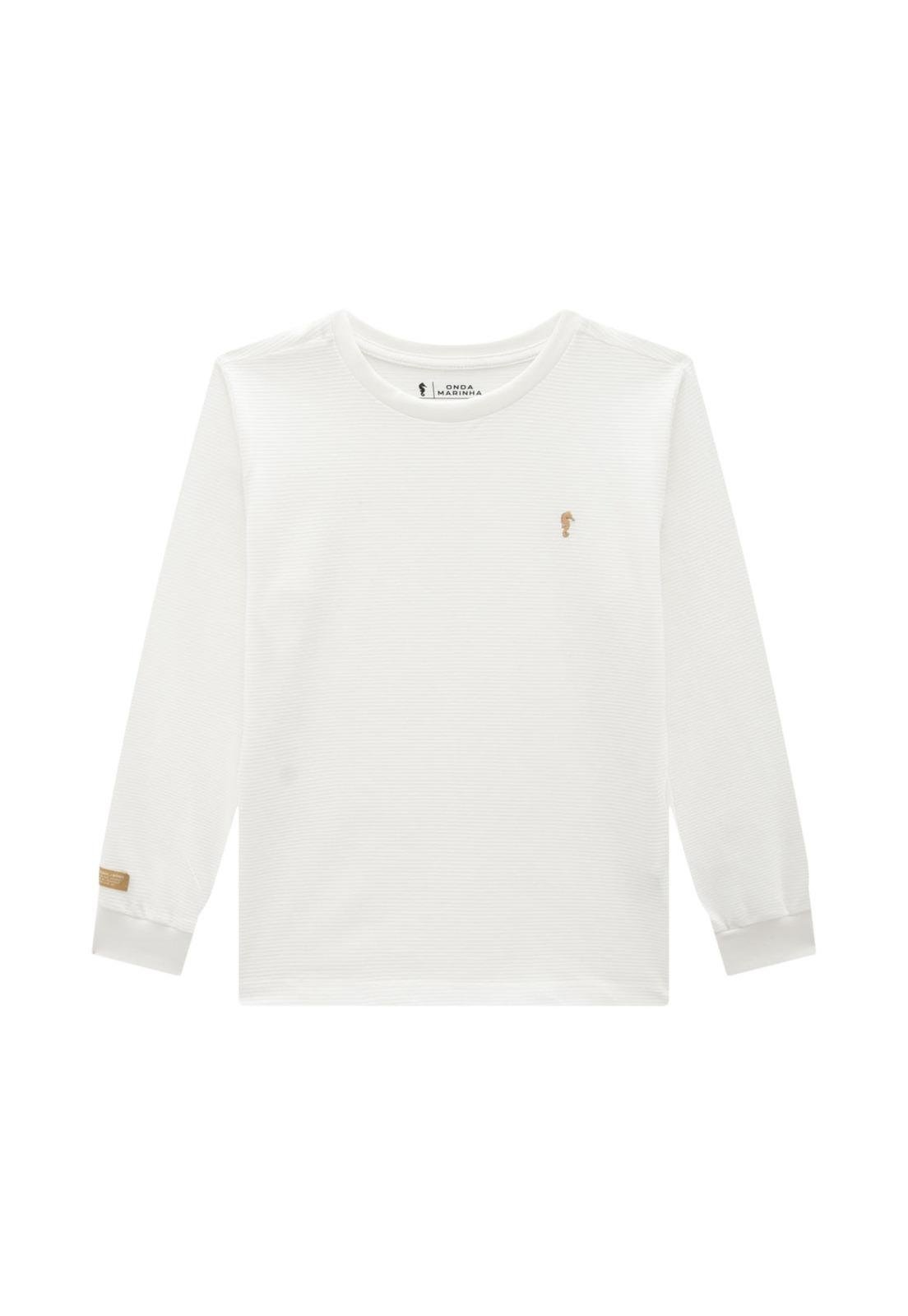 Infantil - Camiseta Manga Longa Basic Onda Marinha 10 Amarelo