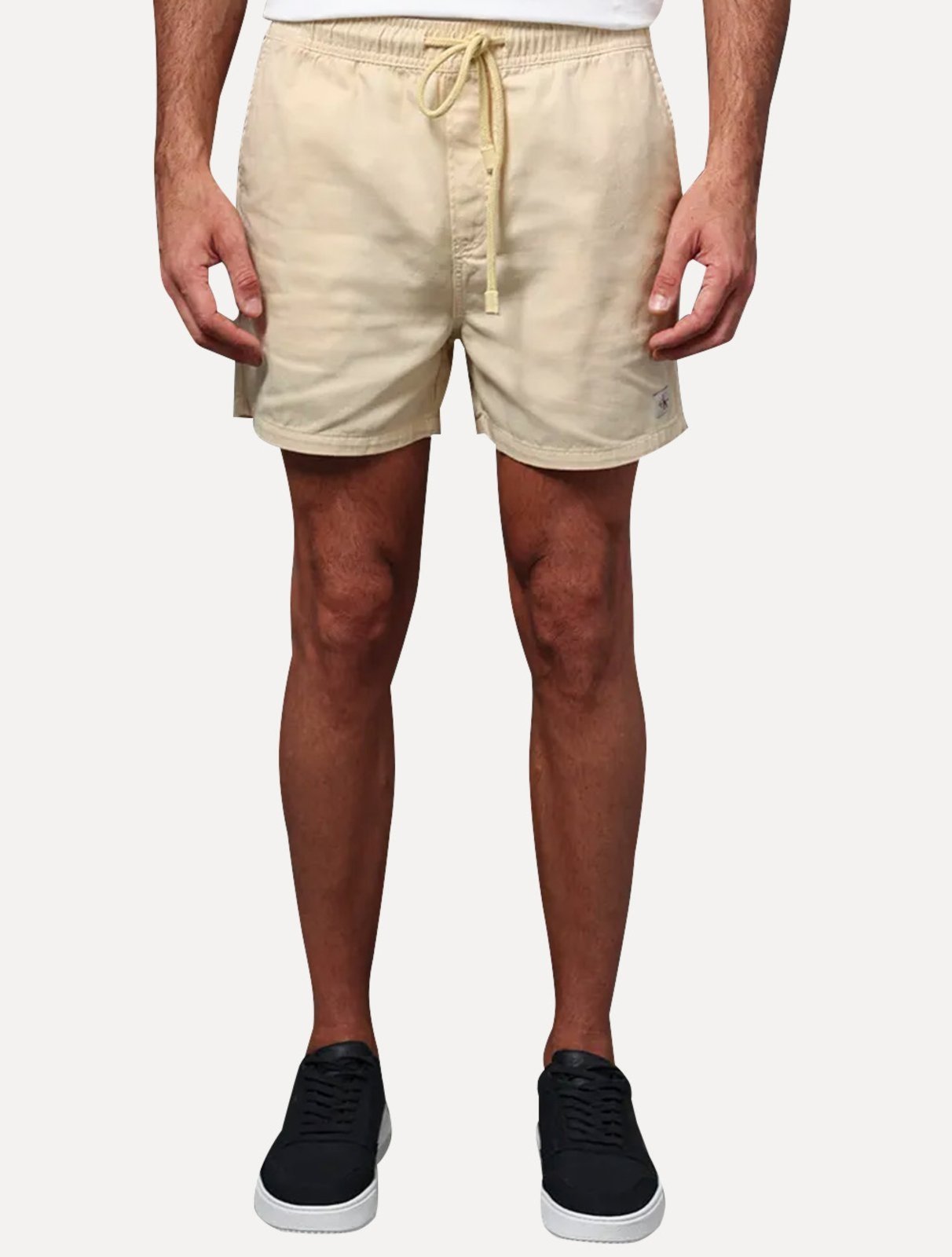 Short Calvin Klein Jeans Color Cós Elástico Amarelo Claro