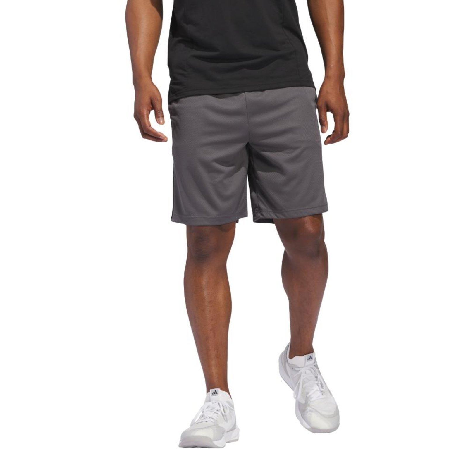 Shorts Malha adidas Três Listras AEROREADY adidas Performance Cinza