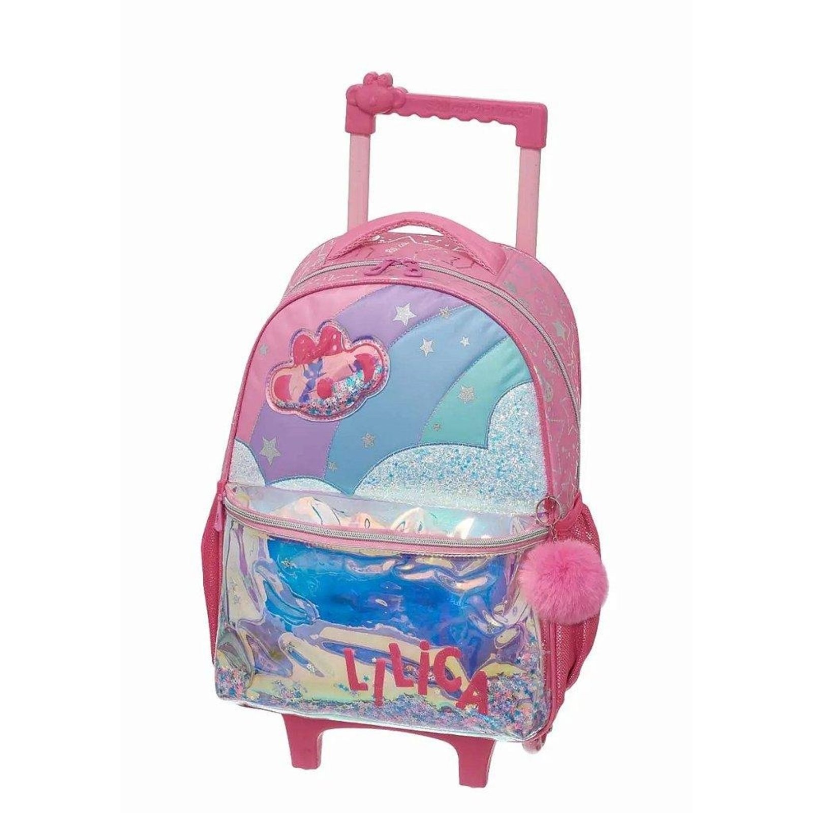 Infantil - Mochila Pacific com Carrinho Lilica Ripilica Super Rosa