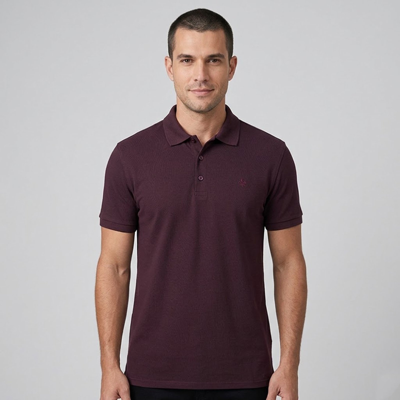 Camisa Polo Dudalina Essential Basic In26 Bordô Masculino