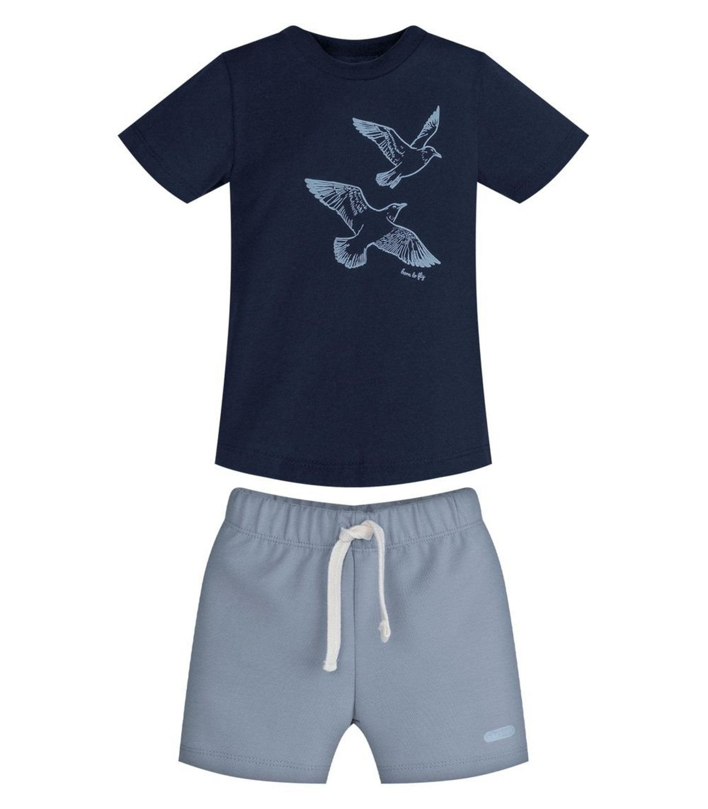 Infantil - Conjunto Camiseta Com Bermuda Trick Nick Azul