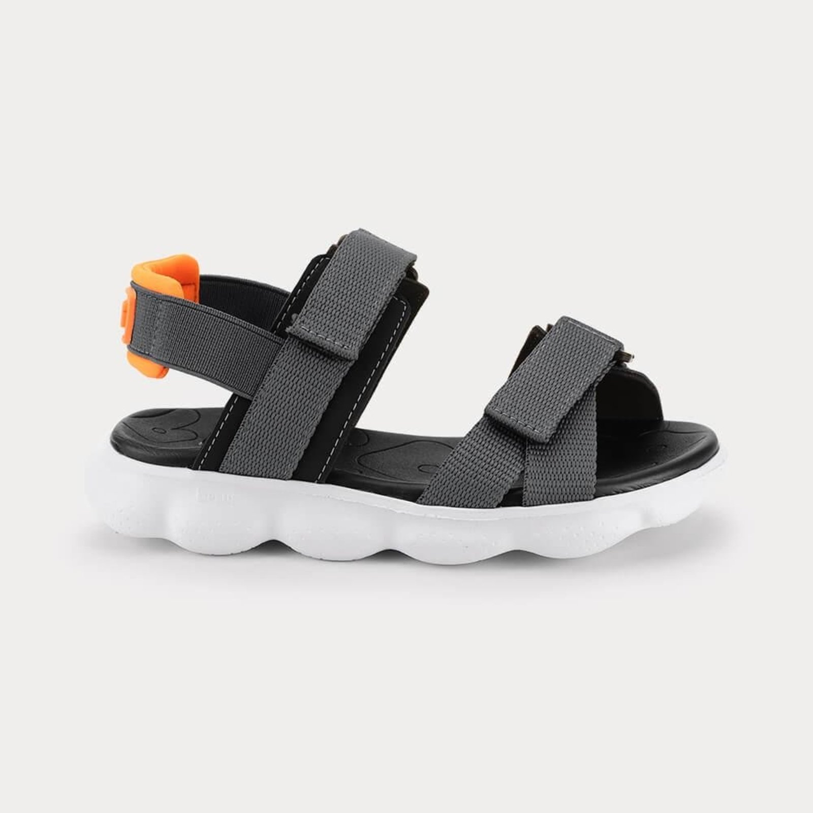 Infantil - Sandália Bibi Sandals Sport Cinza e Laranja 1291012 28
