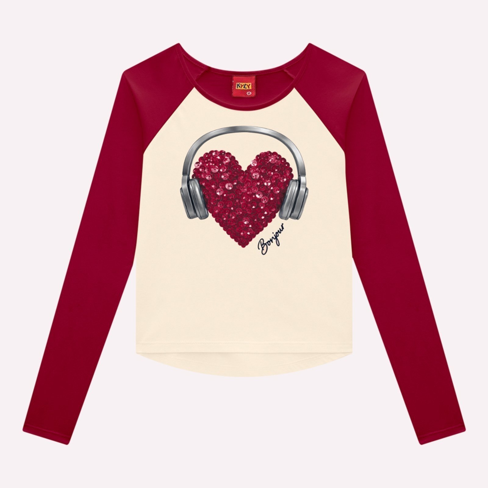 Infantil - Blusa Menina Coração Kyly