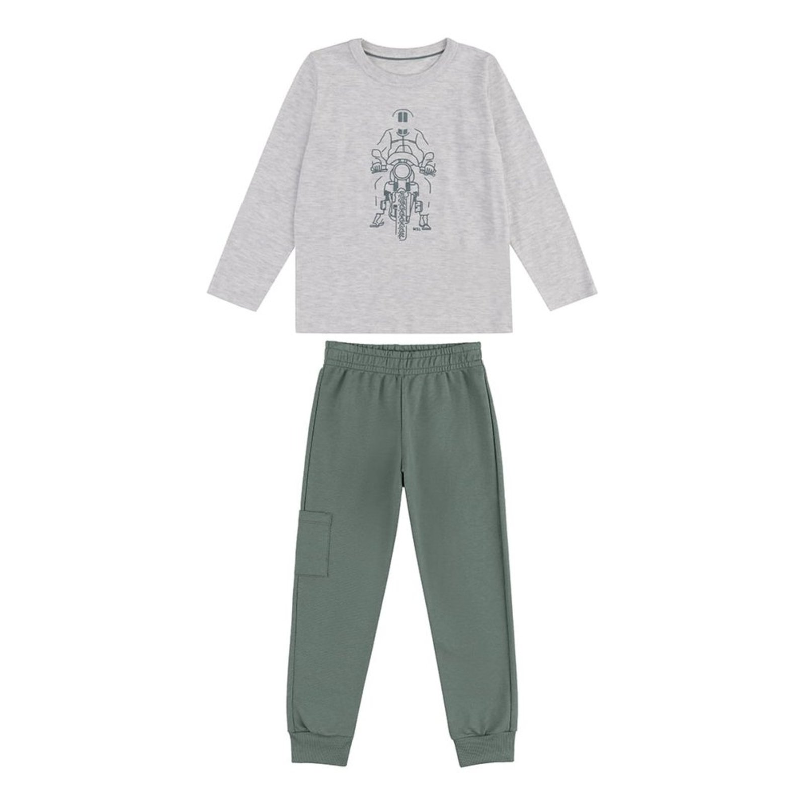 Infantil - Conjunto Moletom Estampado Menino Marisol