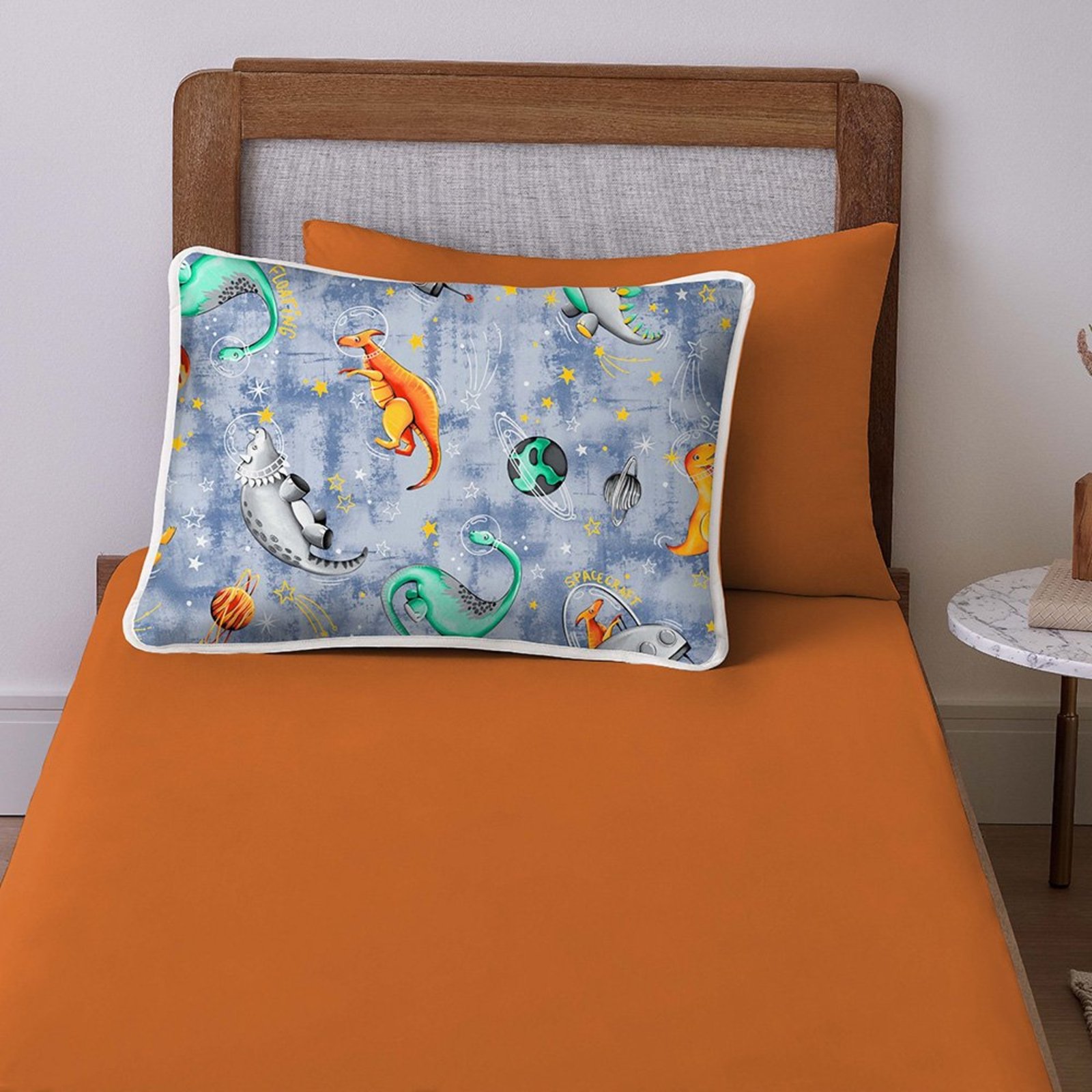 Jogo de Cama Lençol Solteiro Mymo 2 Peças Dinossauro - 100% Algodão