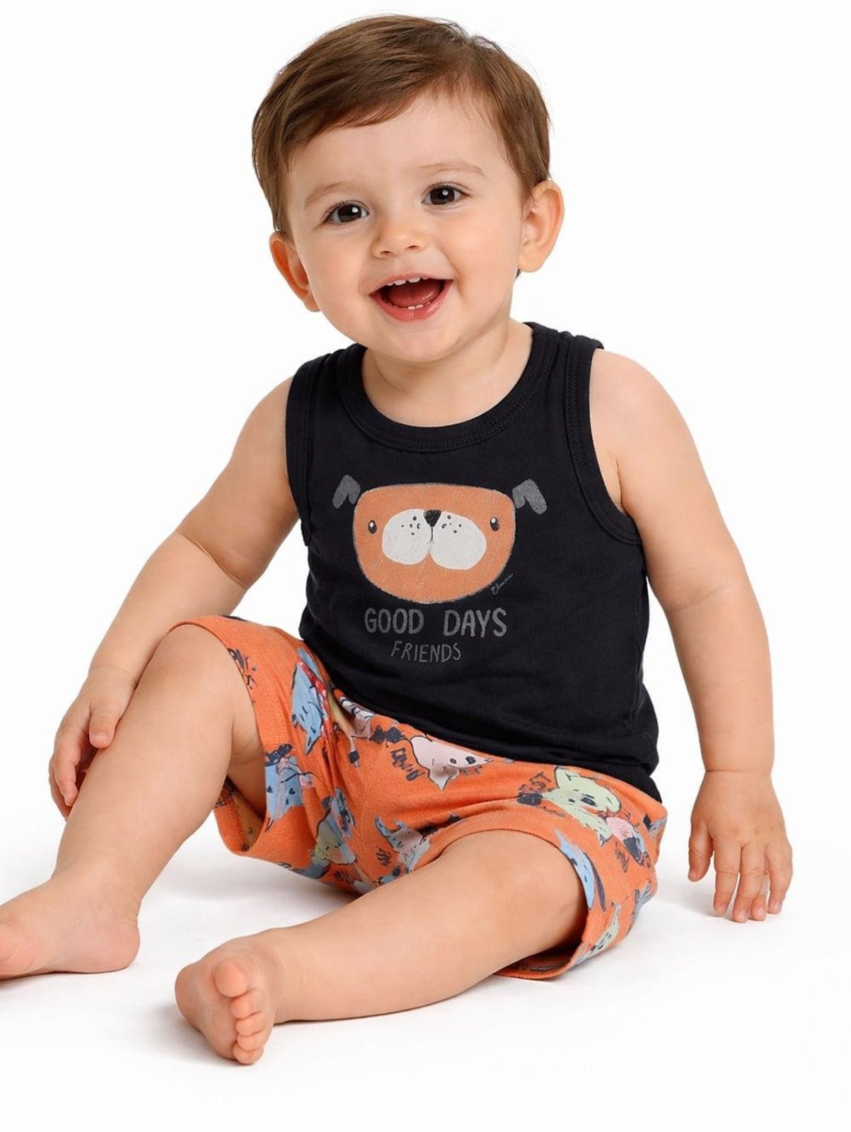Infantil - Conjunto Curto Para - MARINHO