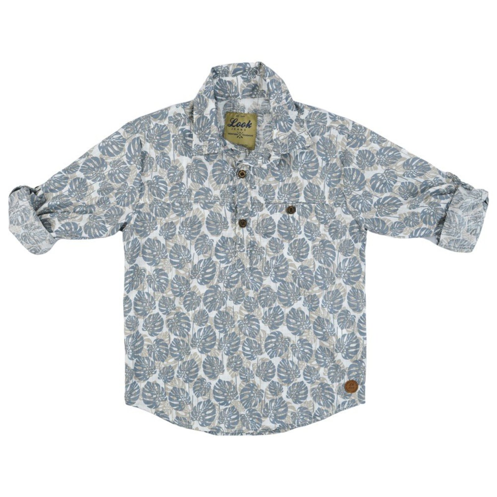 Infantil - Camisa Look Jeans Bata Collor