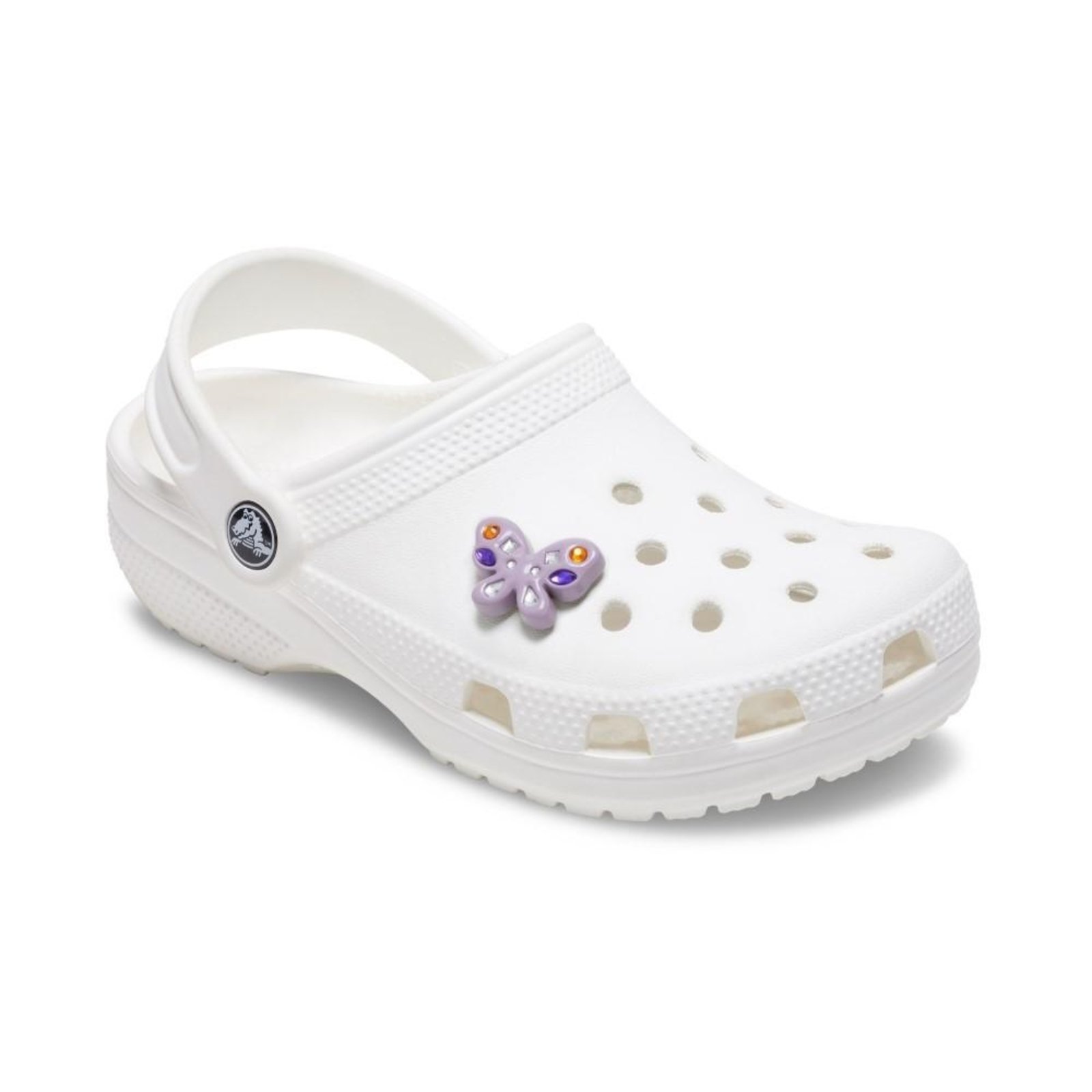 Vista 3 Infantil - Jibbitz™ Borboleta Com Pedras Crocs branco