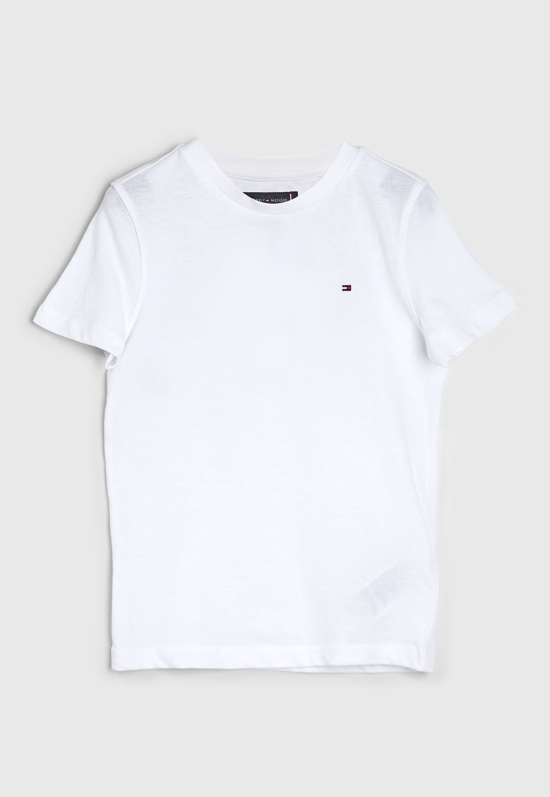 Infantil - Camiseta Tommy Hilfiger Manga Curta Branca
