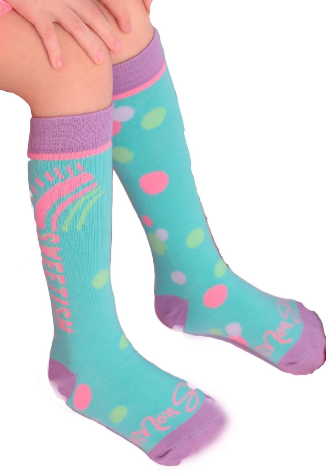 Vista 2 Infantil - Meia Longa Estampada Mon Sucrê unico Mon Sucré unico