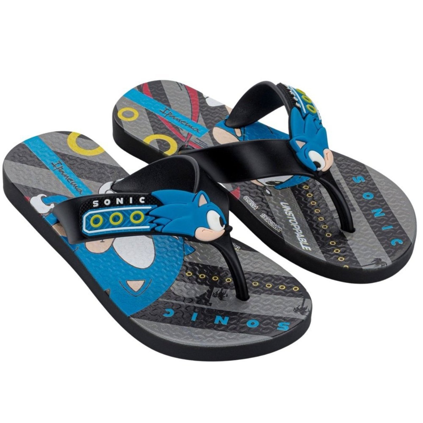 Infantil - Chinelo De Dedo Ipanema Sonic Fast 27463 Grendene Preto