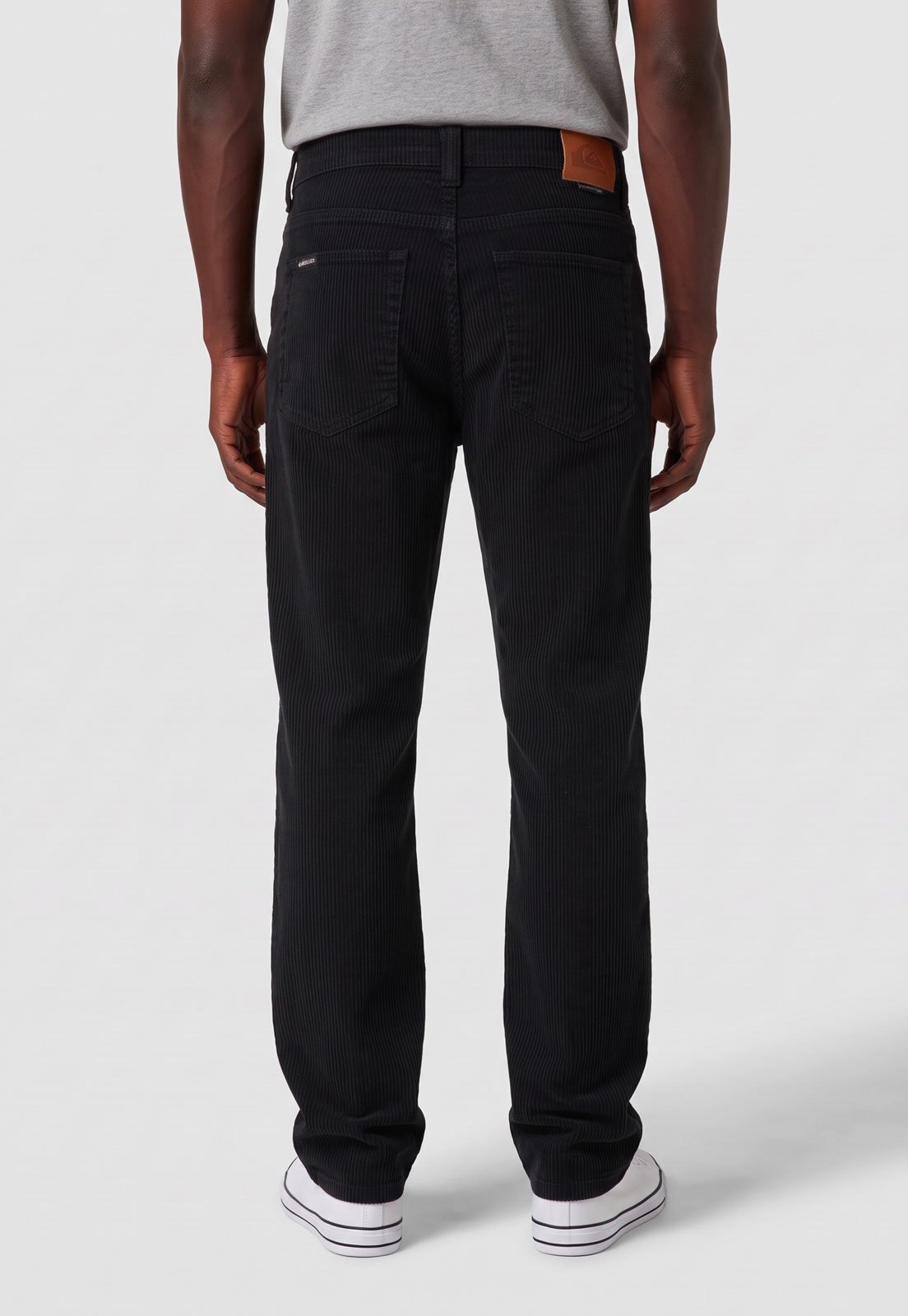Calça Masculina Quiksilver Corduroy Reta Preta