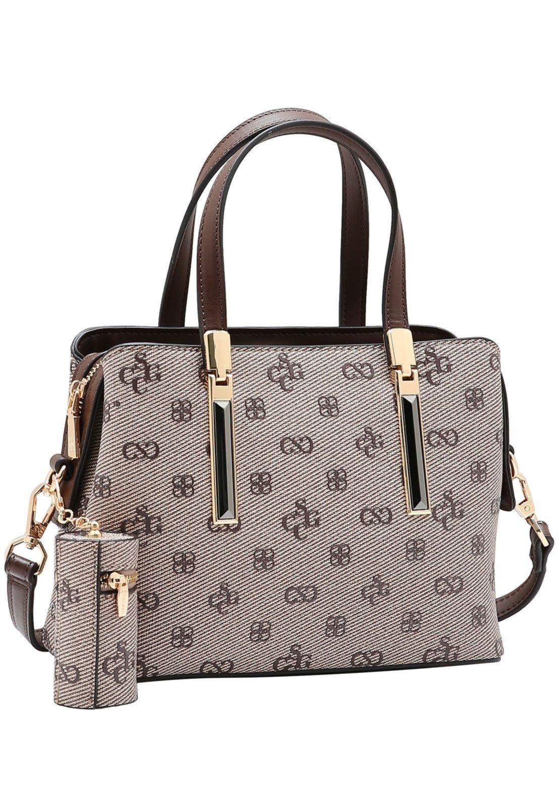 Bolsa Feminina Chenson Monograma Atemporal 3485414 Café