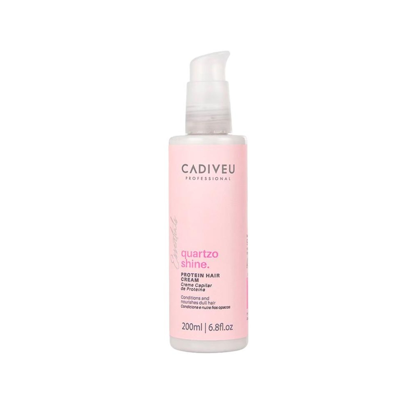Vista 2 Cadiveu Essentials Boca Rosa Quartzo Shine Proteína De Quartzo 200ml Cadiveu Professional incolor rosa Cadiveu Professional incolor rosa