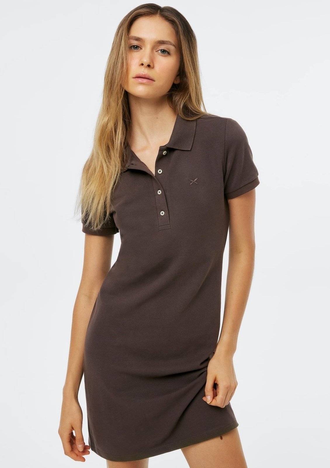 Vestido Polo Curto Malha Piquet Hering