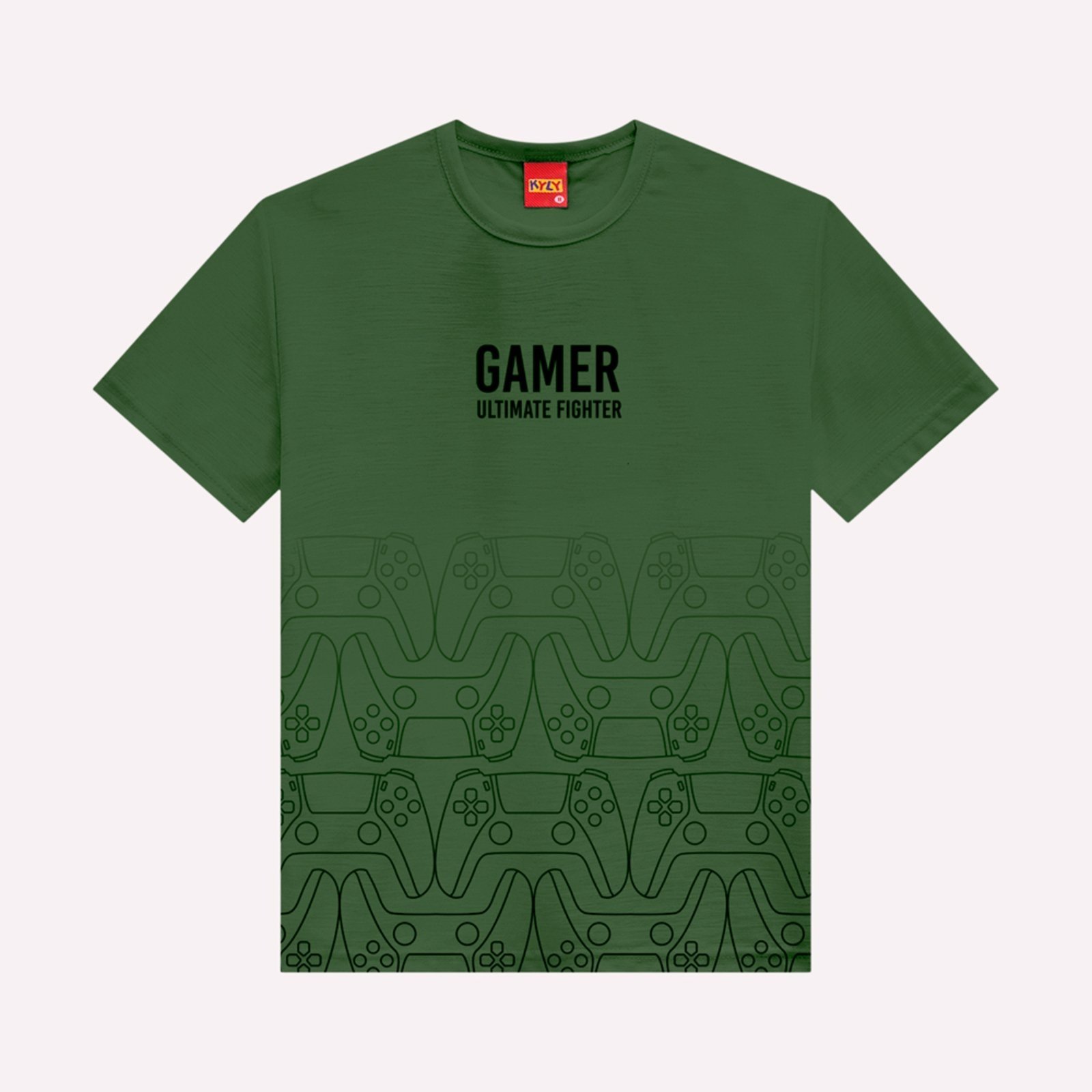 Vista 2 Infantil - Camiseta Menino Game Kyly verde Kyly verde