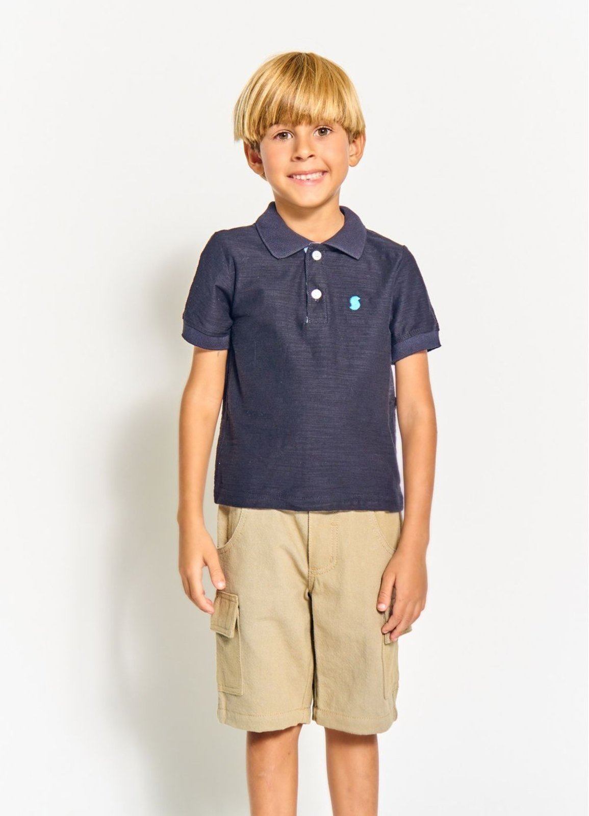 Infantil – ALPHABETO Polo Menino Basiquinho – Tam. 2 a 12 anos – Vermelho