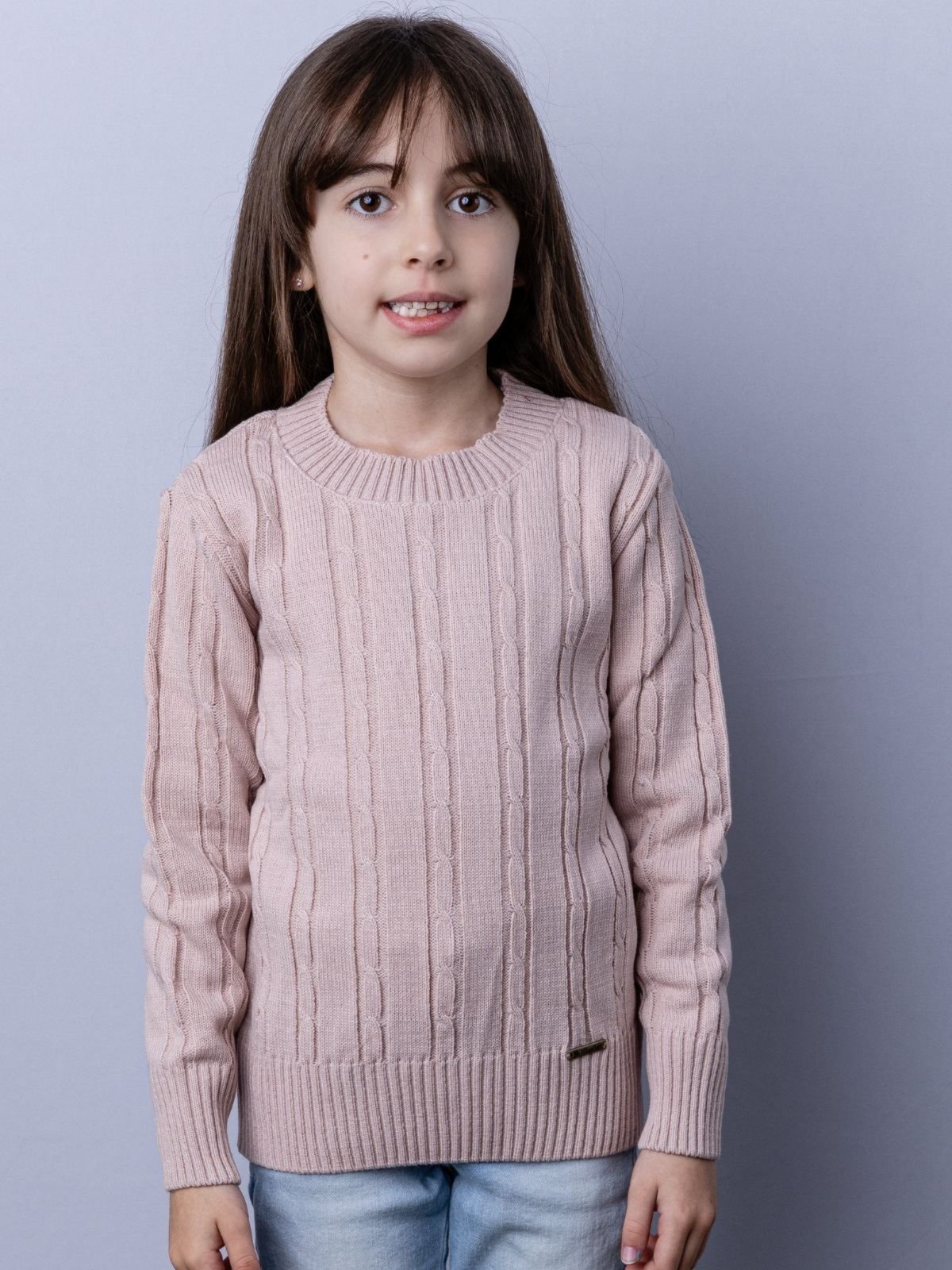 Infantil - Blusa Menina Com Trabalhado