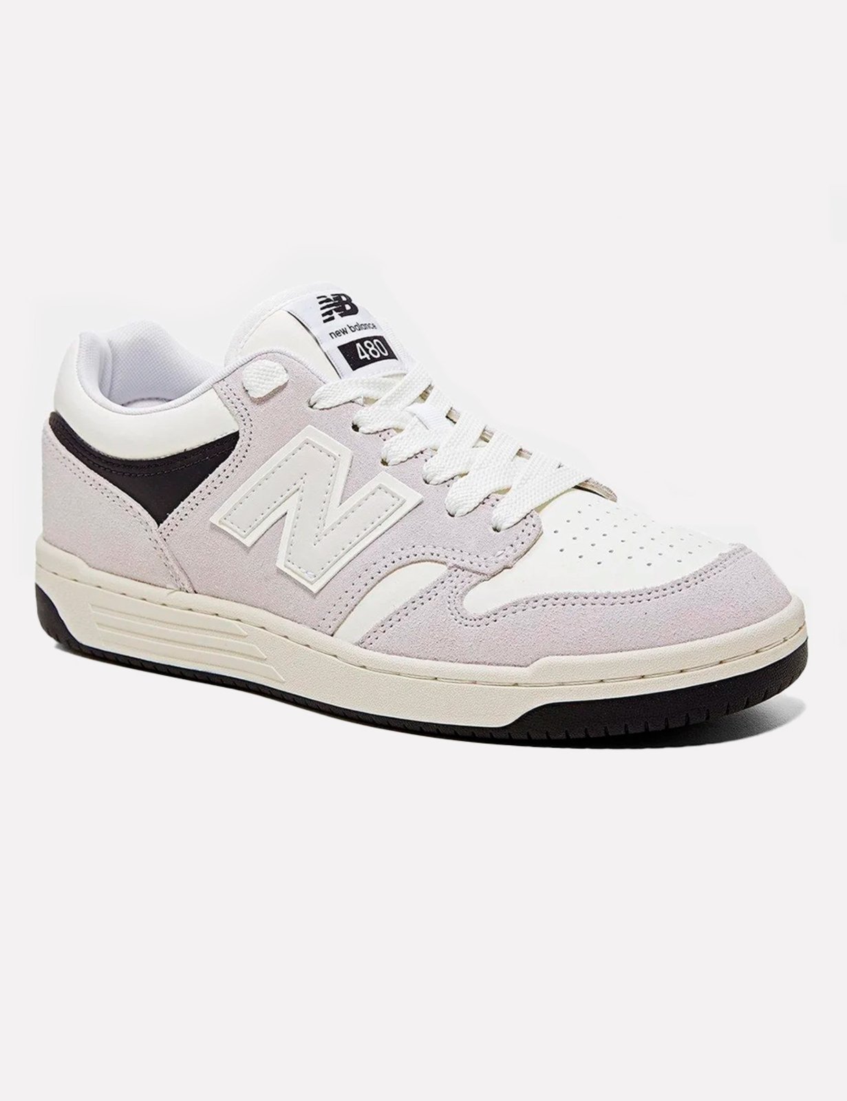 Vista 3 Tênis New Balance 480L Cinza Claro bege New Balance bege